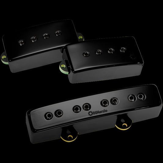DiMarzio DP307GB Billy Sheehan Relentless PJ Precision Jazz Bass Pickup Set Gloss Black