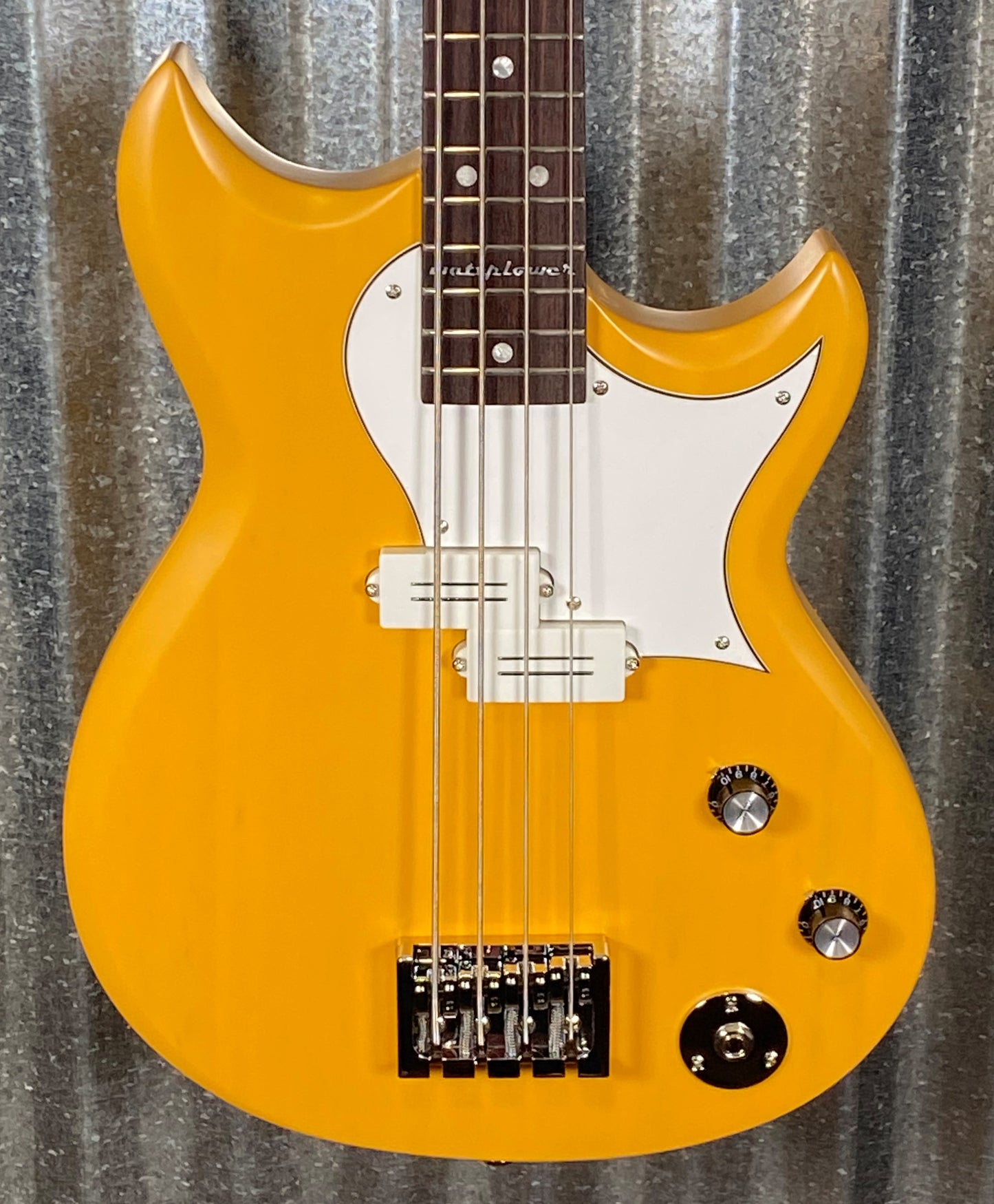 Reverend Mike Watt Signature Wattplower Satin Yellow 4 String Short Scale Bass & Case #5384