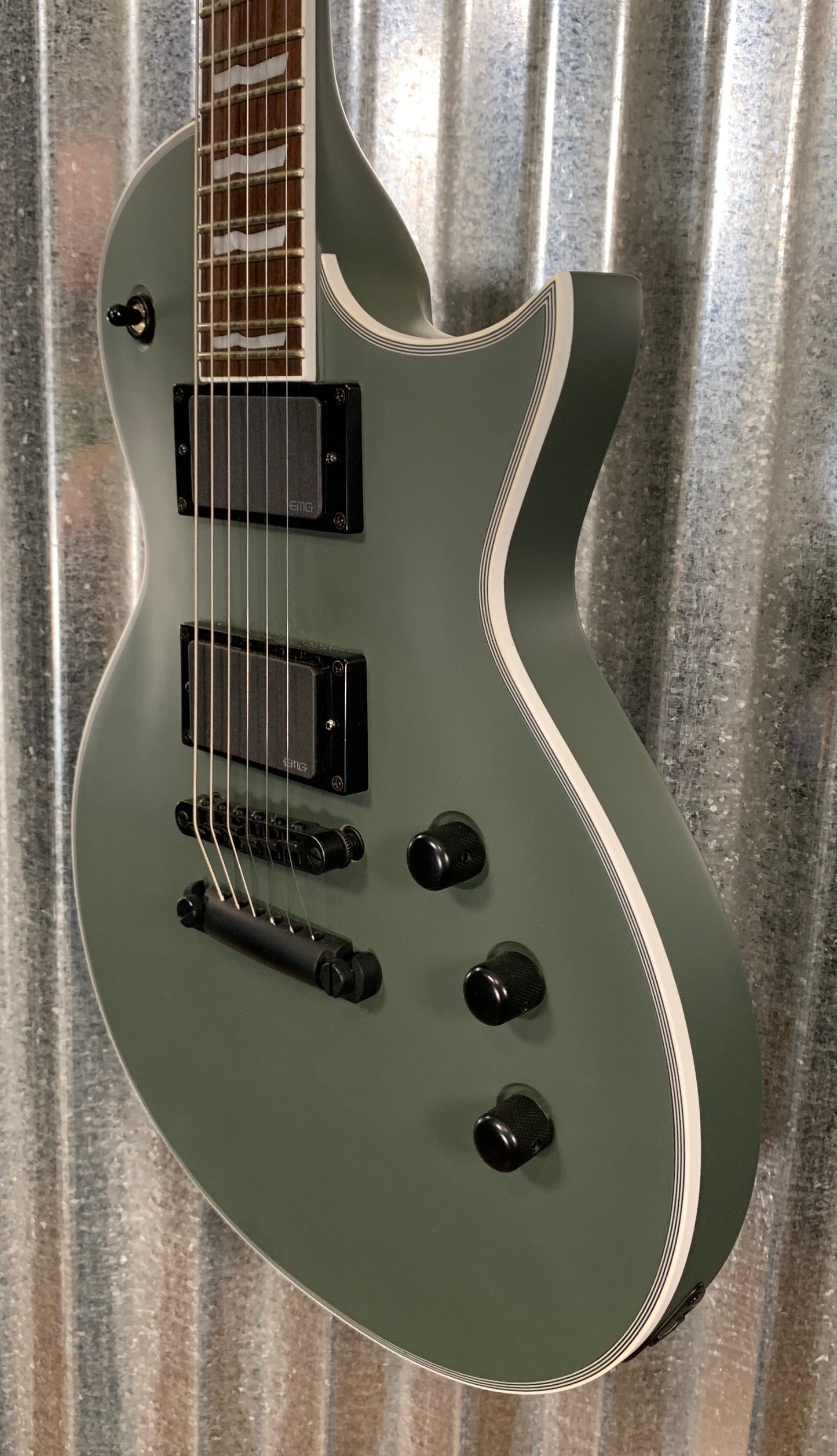 ESP LTD EC-401 Eclipse Military Green Satin Guitar LEC401MGS #1669 Used