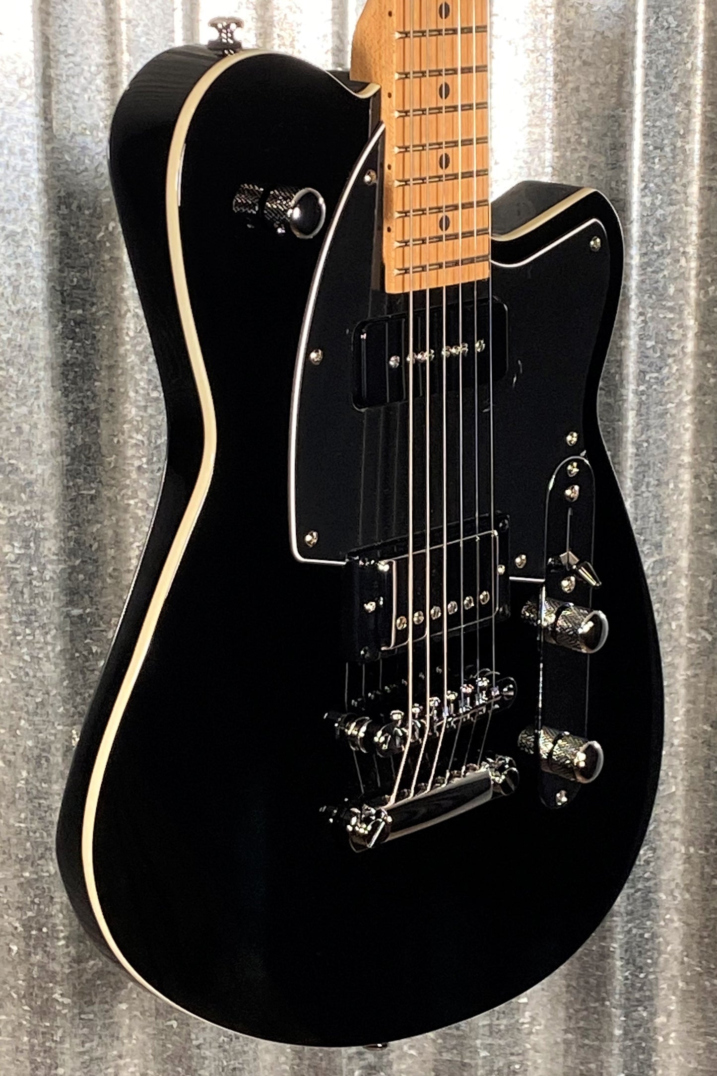 Reverend Guitars Double Agent OG Midnight Black Guitar Blem #0333