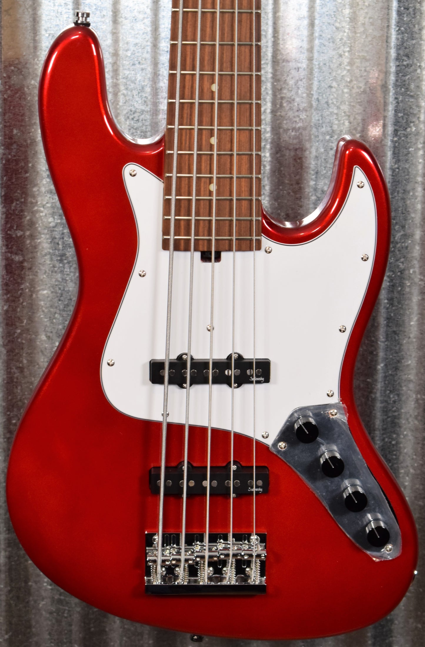 Sadowsky Design RSD Metro Express JJ 5 String Jazz Bass Candy Apple Red & Bag #8320 Blem