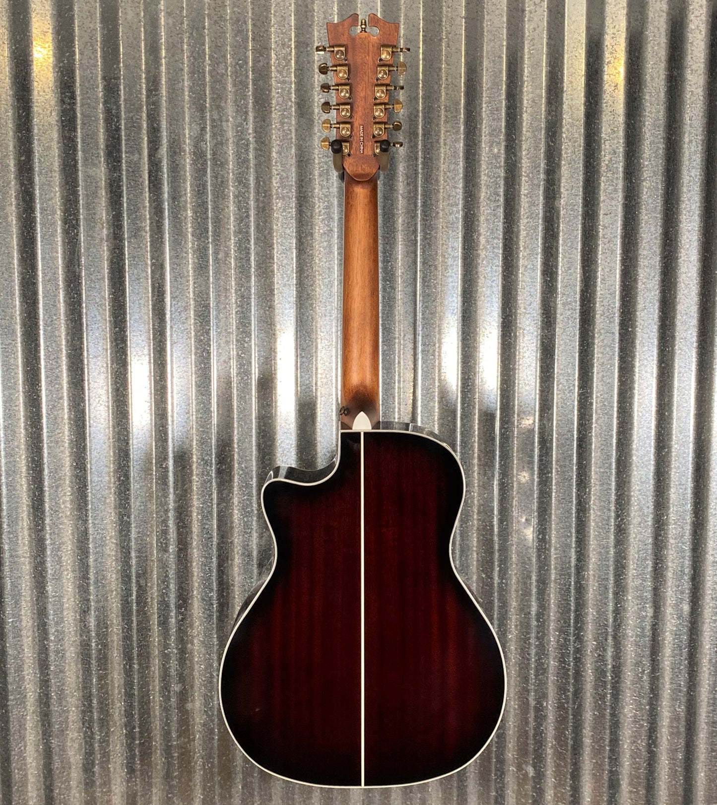 D'Angelico Premier Fulton Grand Auditorium 12 String CE Trans Black Cherry Burst Acoustic Electric Guitar #2654