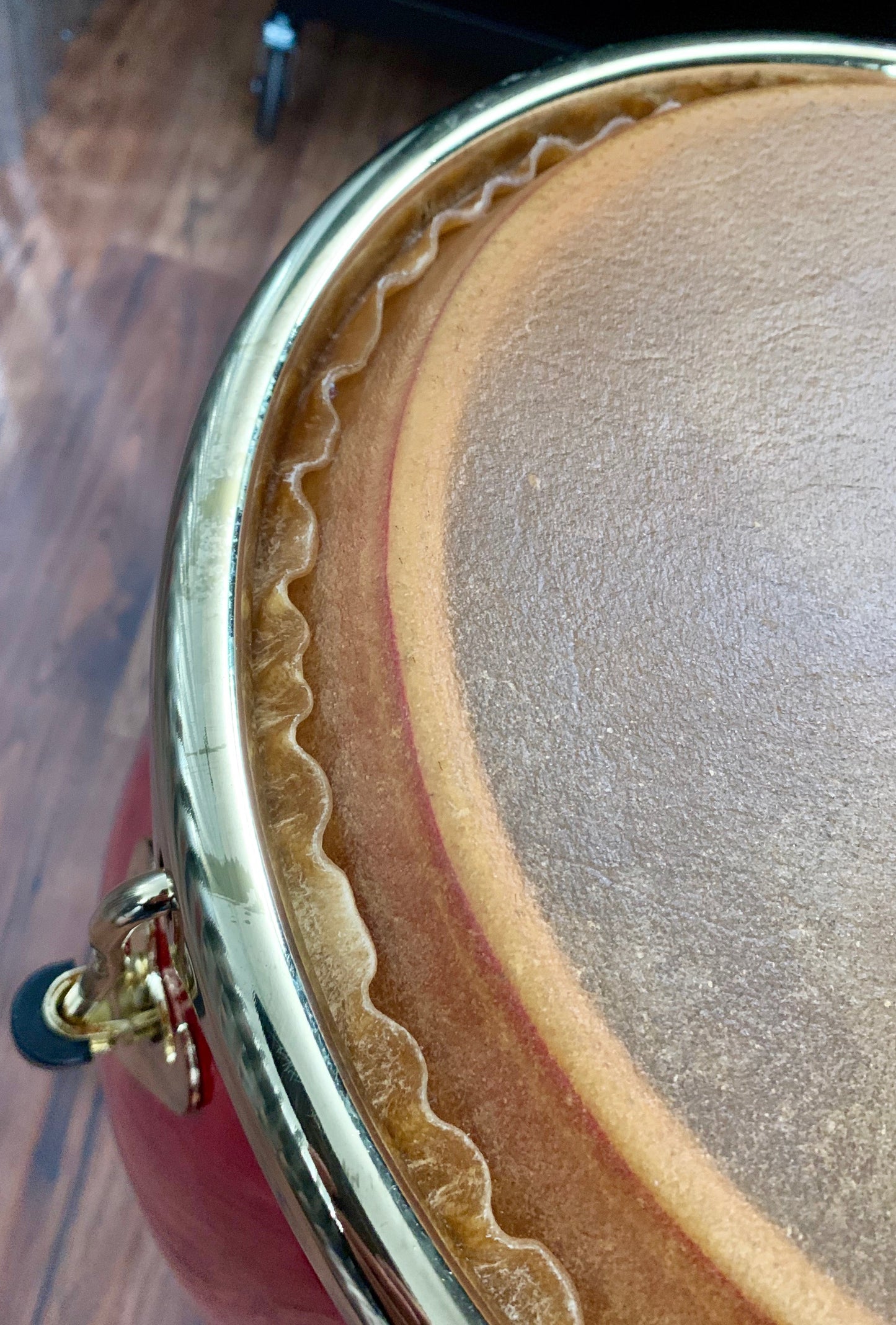 LP Latin Percussion Matador 11" Wood Quinto Blaze Red Gold Tone M750S-RW Demo