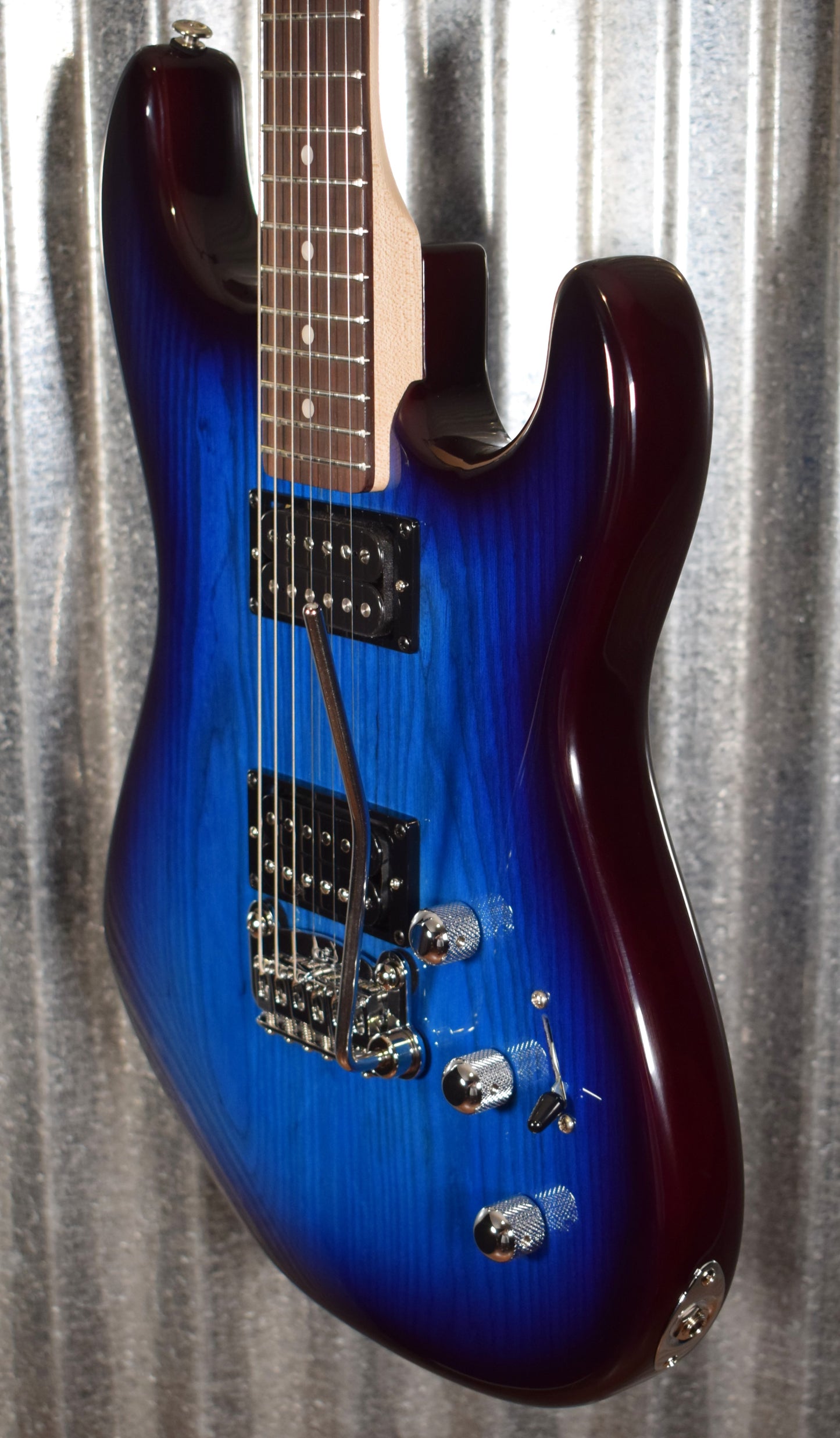 G&L USA Legacy HH RMC Blueburst Rosewood Satin Neck Guitar & Case #5362