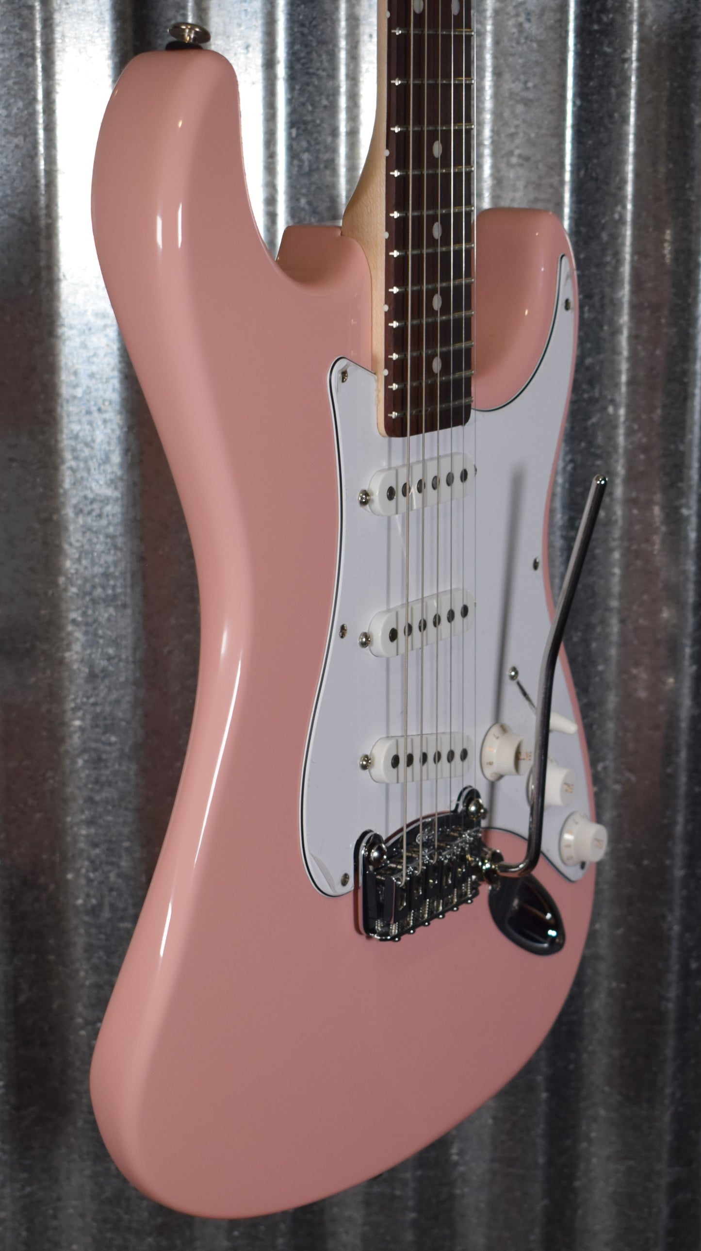 G&L USA Legacy Shell Pink Rosewood Satin Neck Guitar & Case #5350