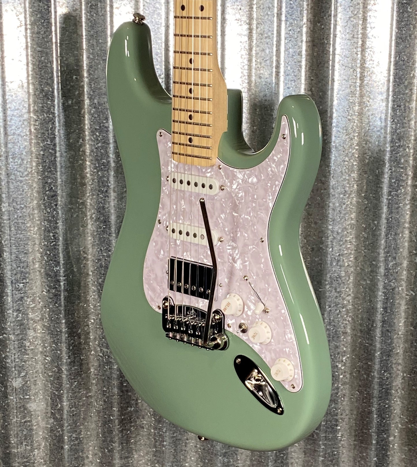 G&L USA 2022 Fullerton Deluxe Legacy HB Matcha Green Guitar & Bag #9288 Used