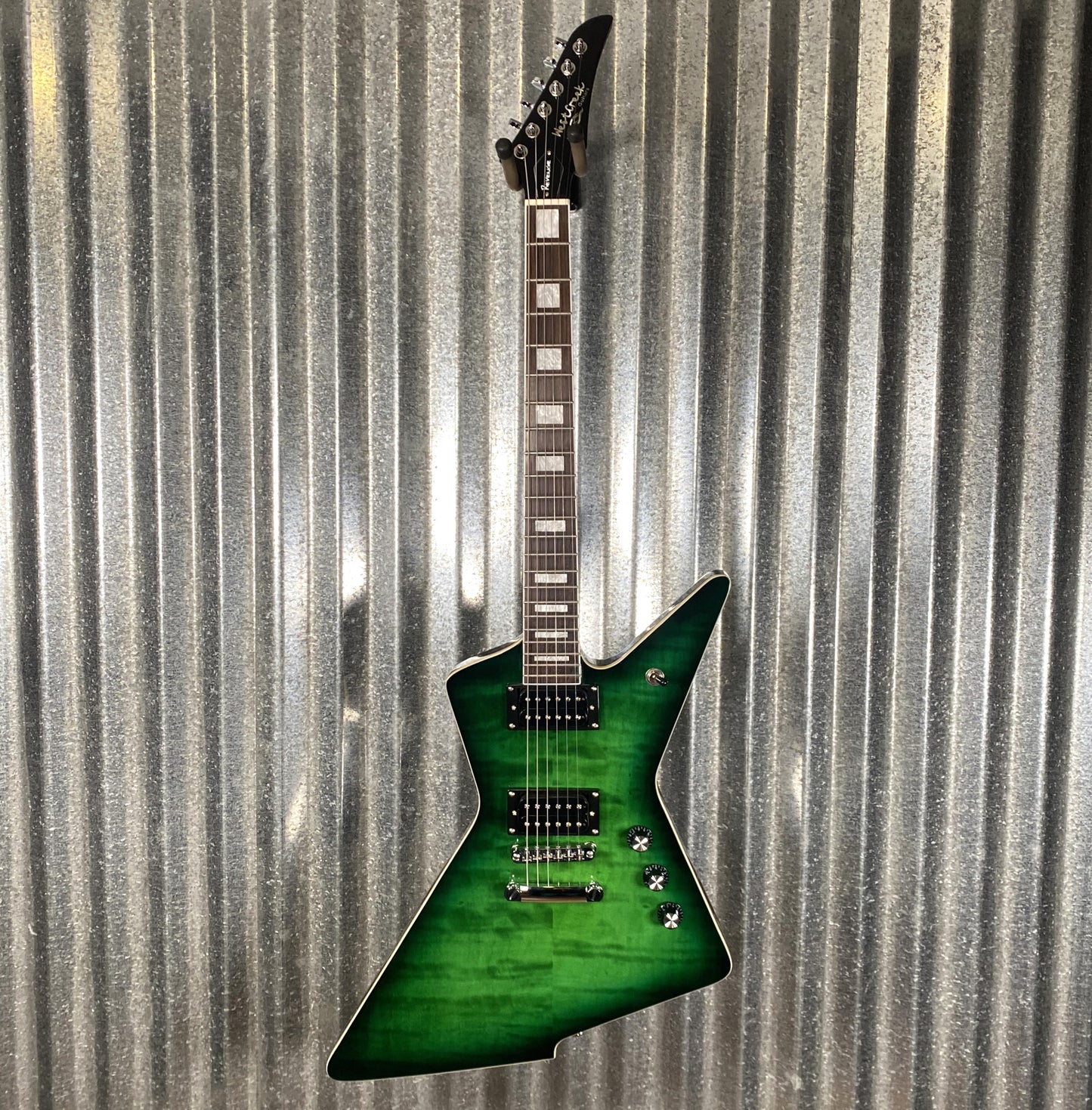 Westcreek Revenge Explorer Flame Transparent Green Burst #0759 Used
