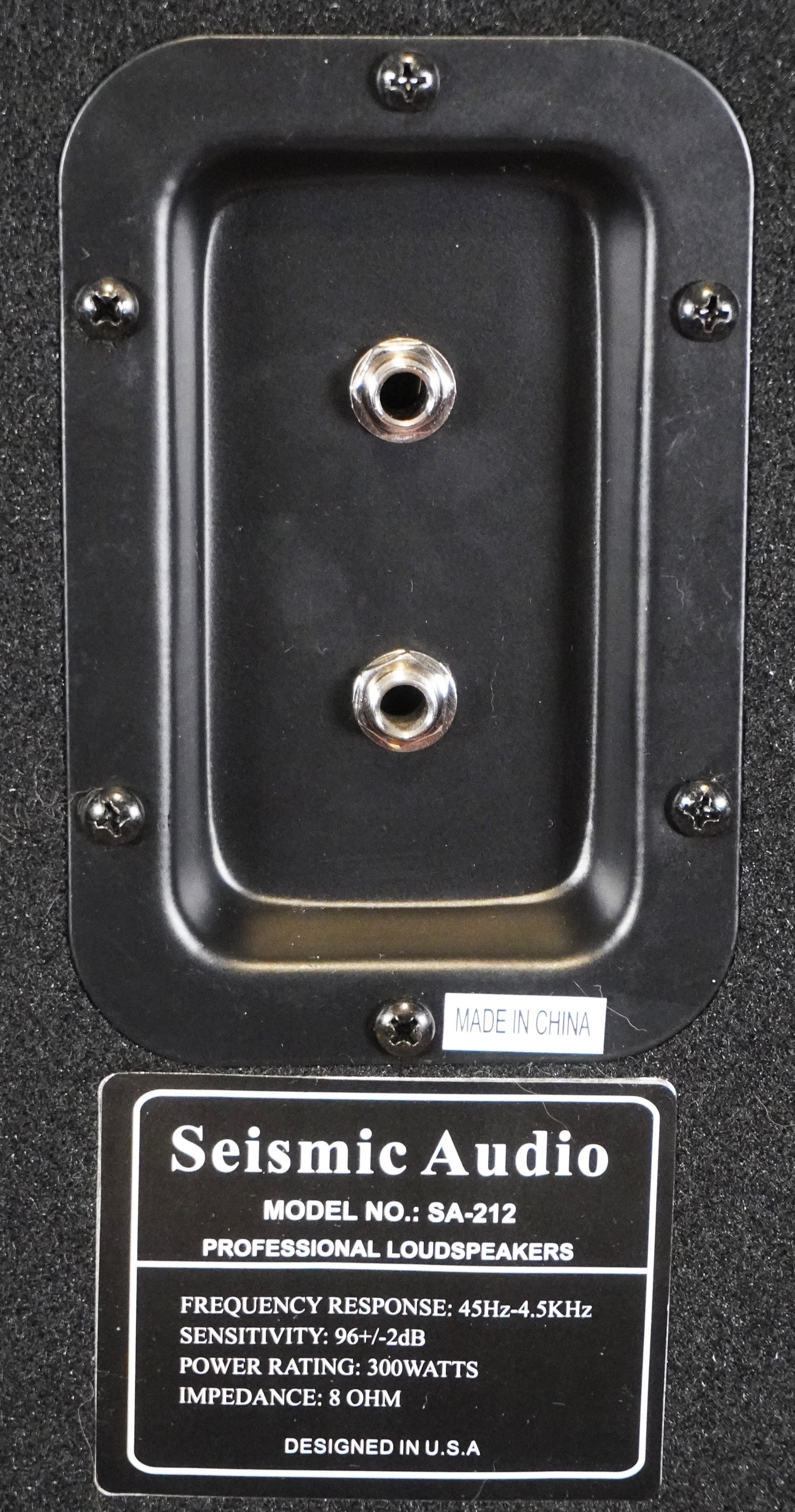 Seismic Audio SA-212 2x12" 8 Ohm 200 Watt Guitar Amplifier Speaker Cabinet #1 Used