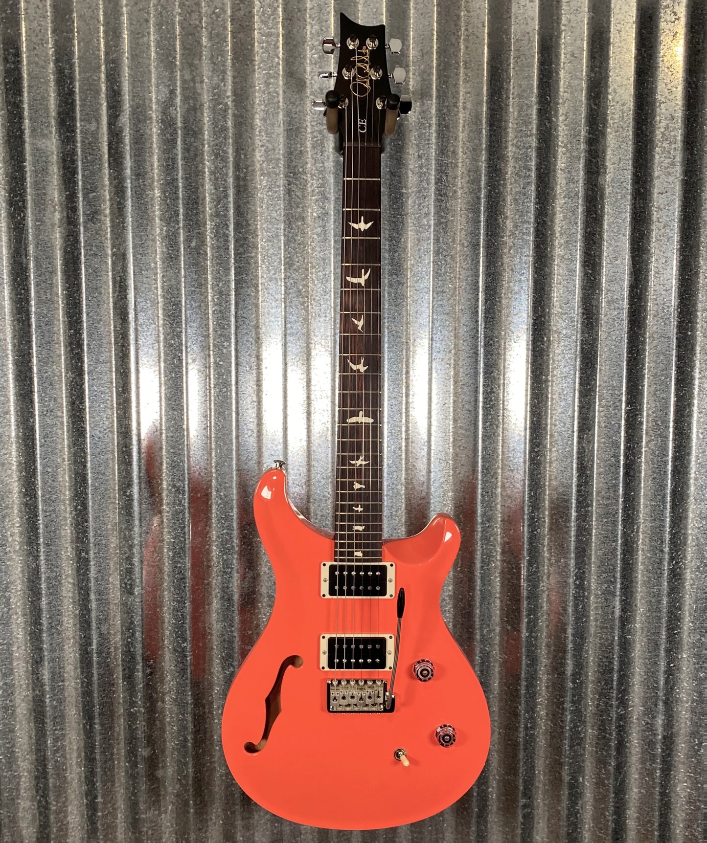 PRS Paul Reed Smith USA CE24 Semi Hollow Pearl Melon Guitar & Bag #5236