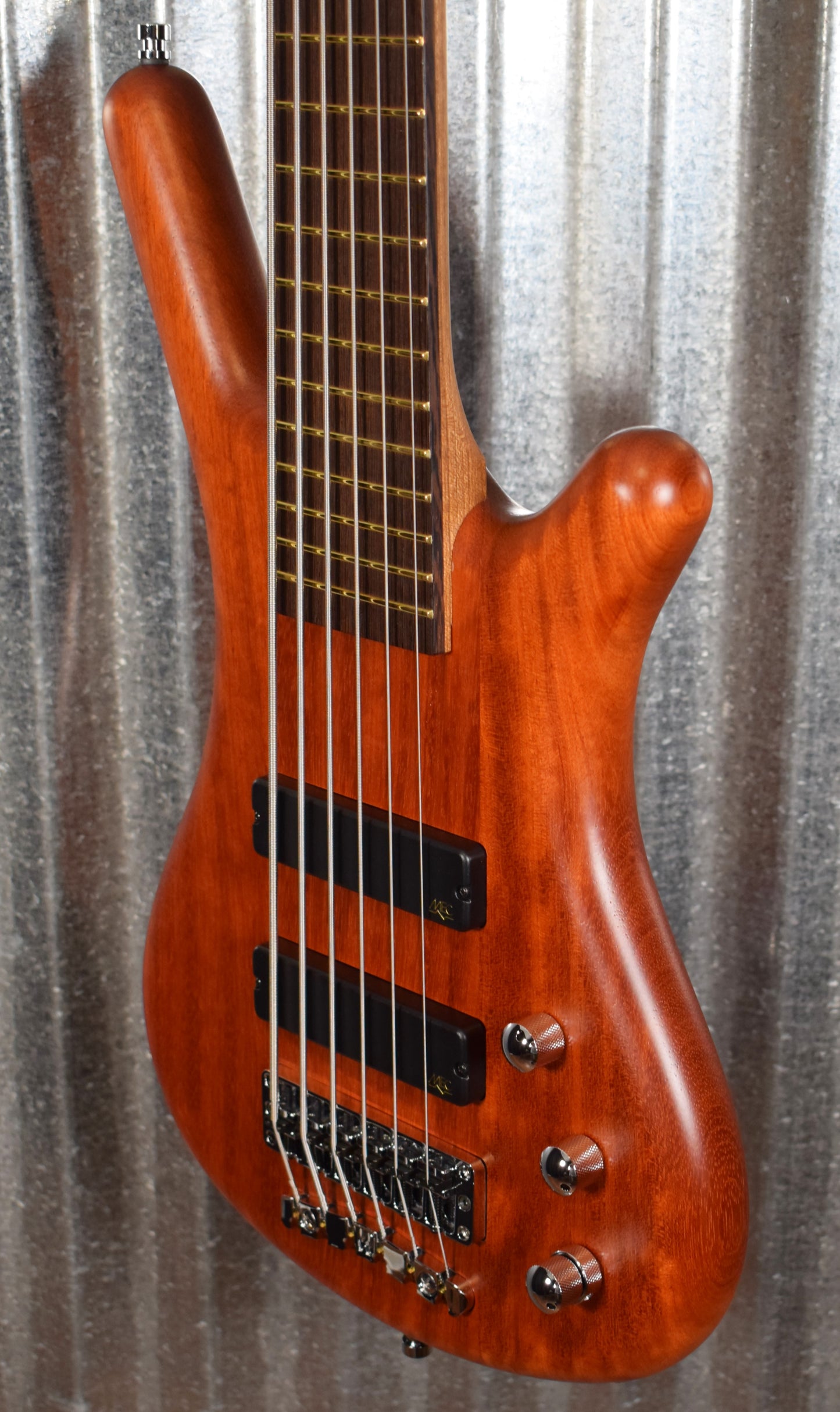 Warwick German Pro Series Corvette 6 String Active Bass Bubinga & Bag #9721
