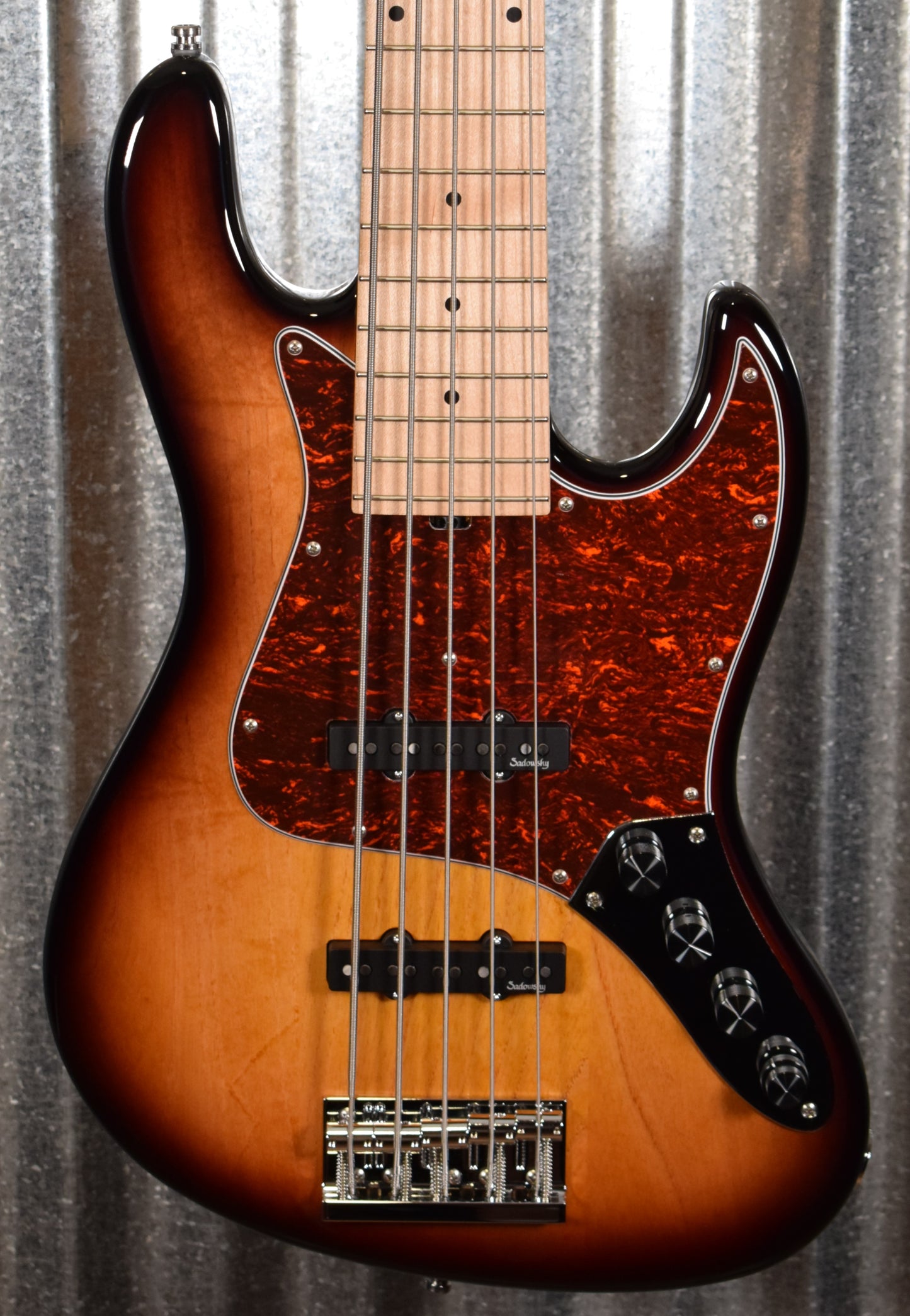 Sadowsky MetroLine 21 Fret Vintage JJ 5 String Jazz Bass '59 Burst Ash & Bag #7320