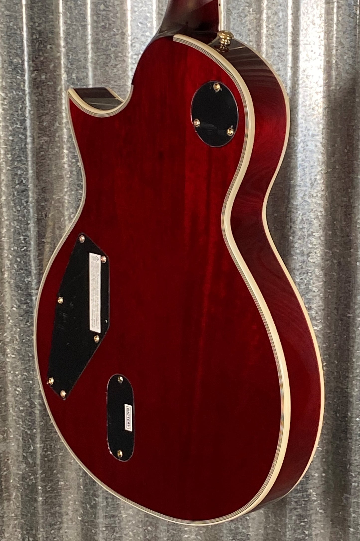 ESP LTD EC-1000T CTM Eclipse Fishman See Thru Black Cherry Guitar & Bag LEC1000TCTMFMSTBC #2774 Used
