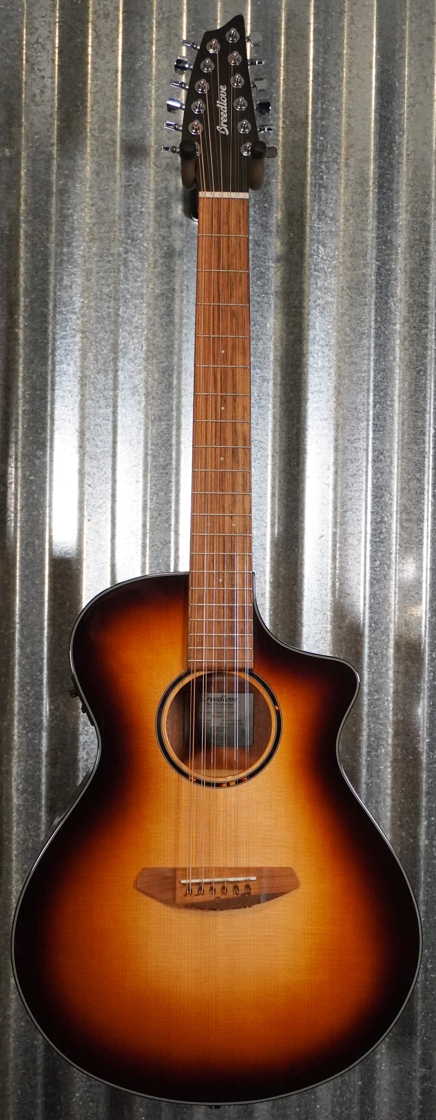 Breedlove Discovery S Concert Edgeburst 12 String CE Sitka Acoustic Electric Guitar #0509