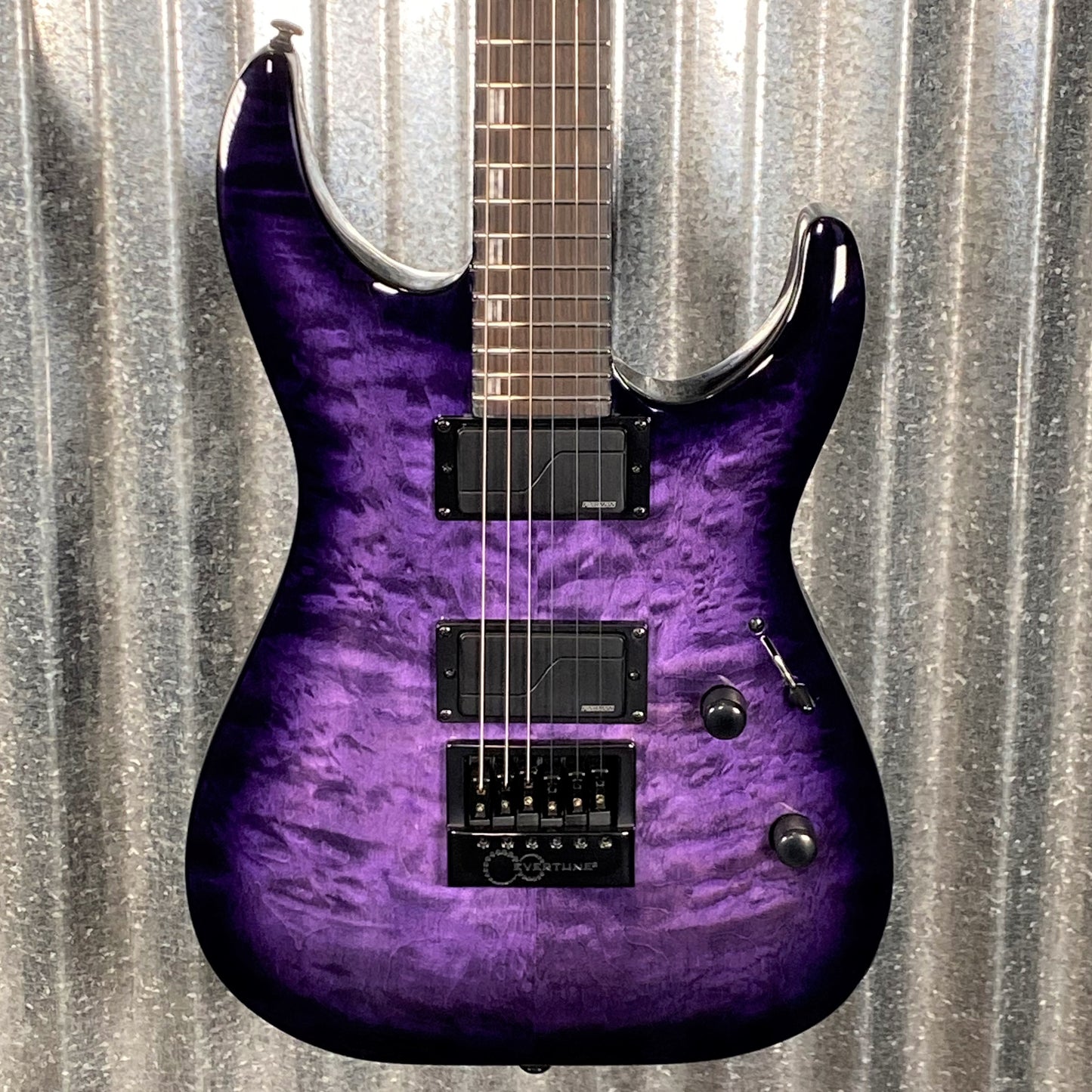 ESP LTD H-1000 Evertune See Through Purple Fishman Guitar #0358 Used