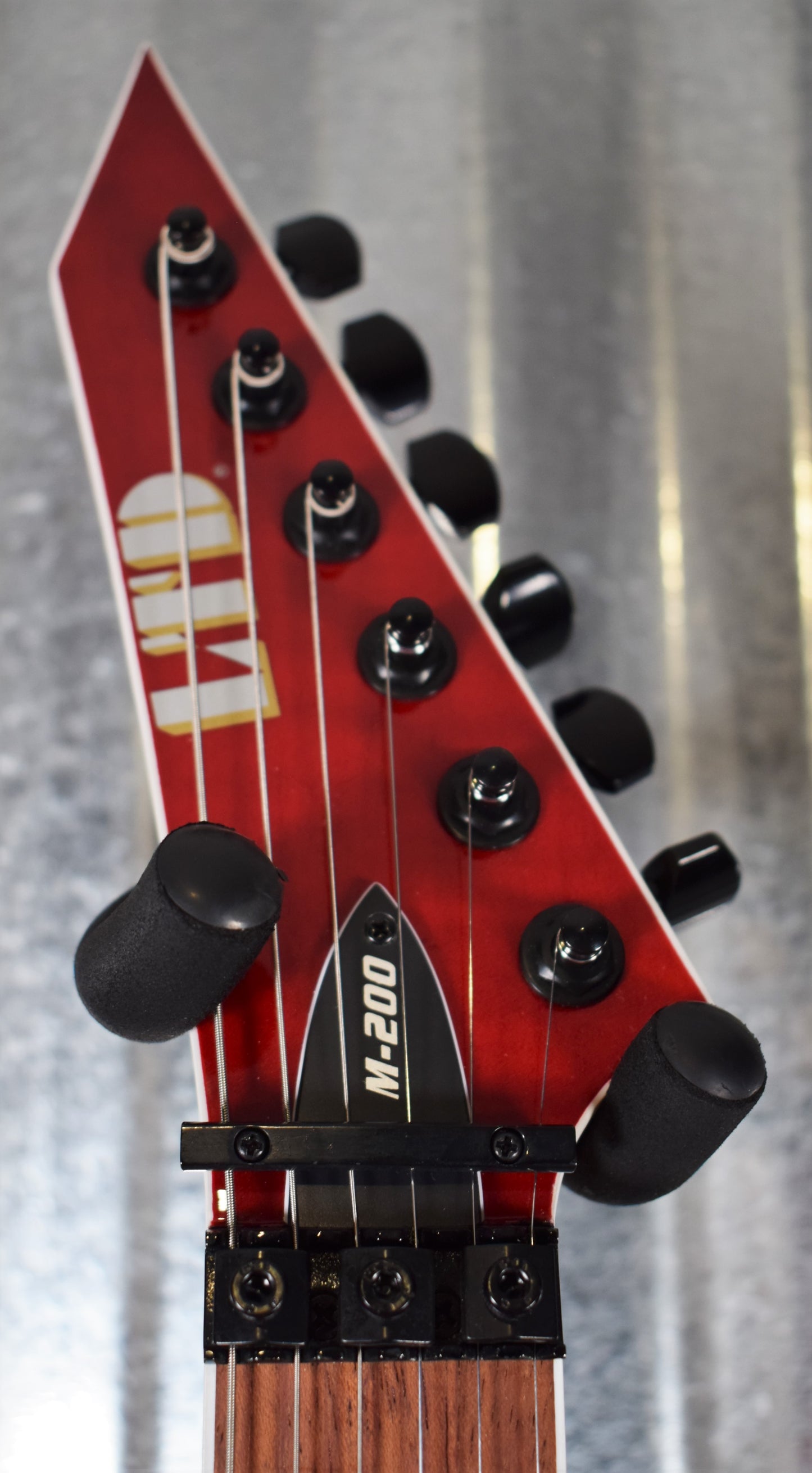 ESP LTD M-200FM See Thru Red Flame Top Guitar LM200FMSTR #0070