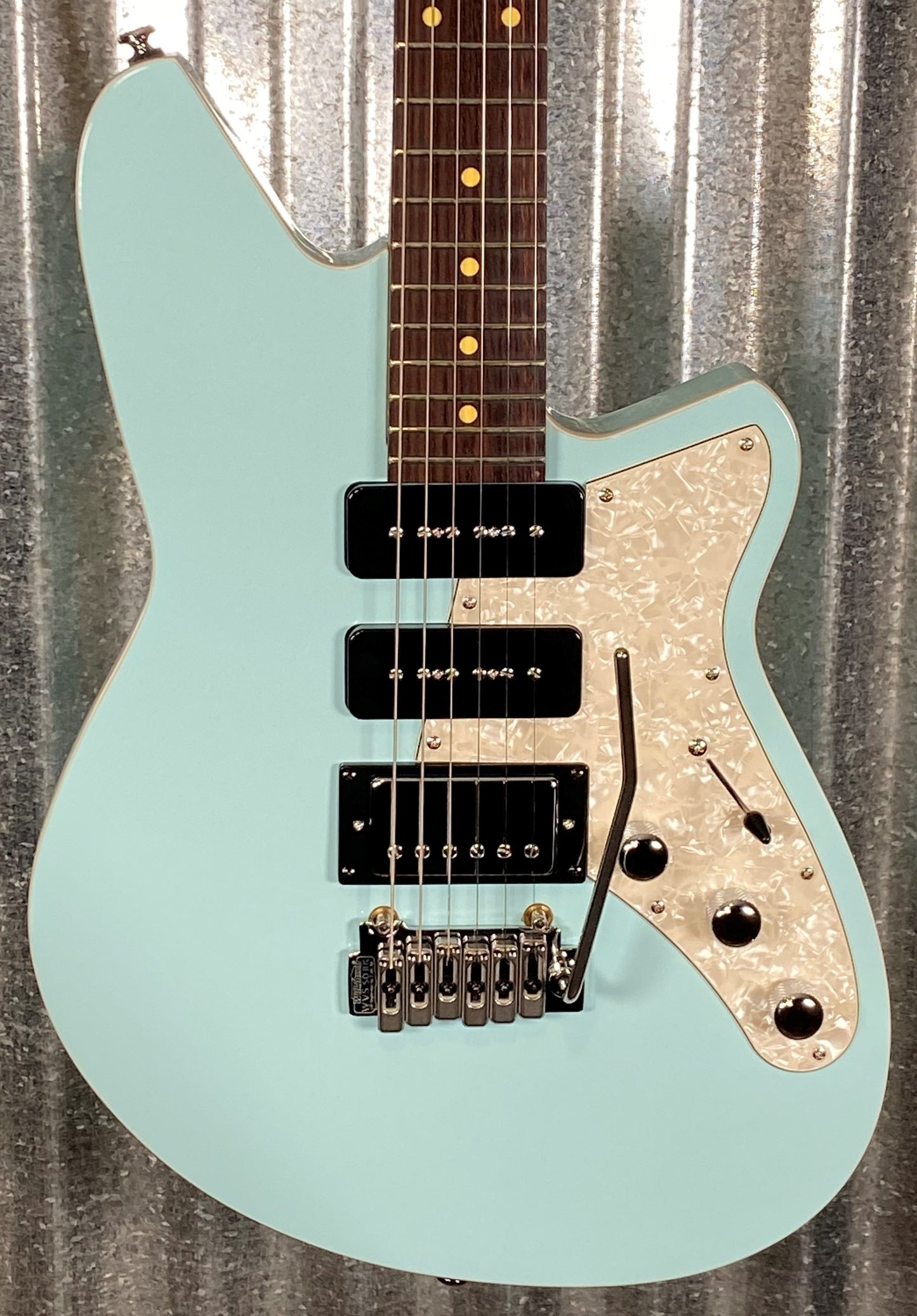 Reverend Six Gun HPP Chronic Blue Guitar #1725 B Stock