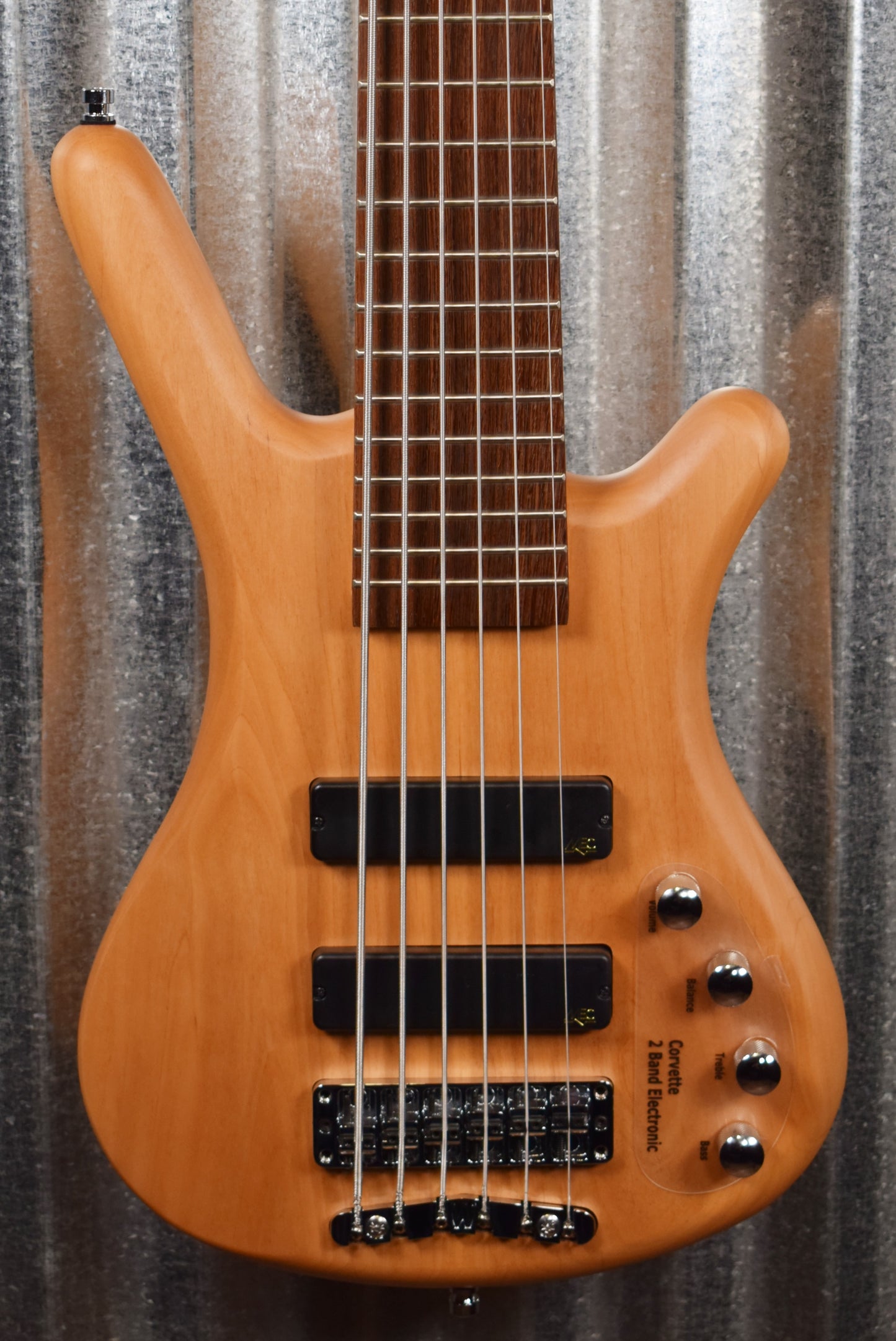 Warwick Rockbass Corvette Basic Natural 6 String Bass & Bag #8819