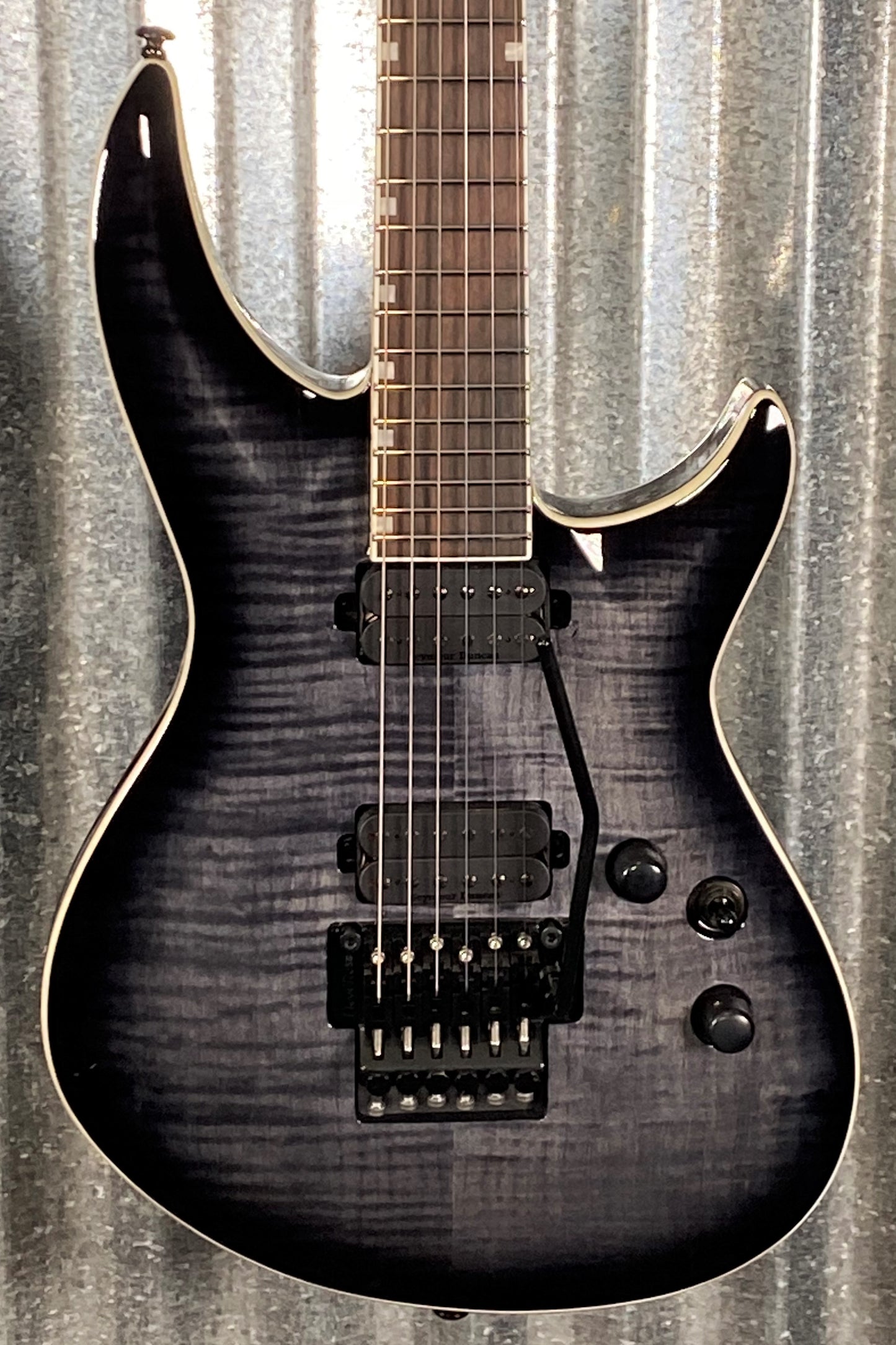 ESP LTD H3-1000 Floyd Rose Flame See Thru Black Sunburst Guitar LH31000FRFMSTBLKSB #1440 Used