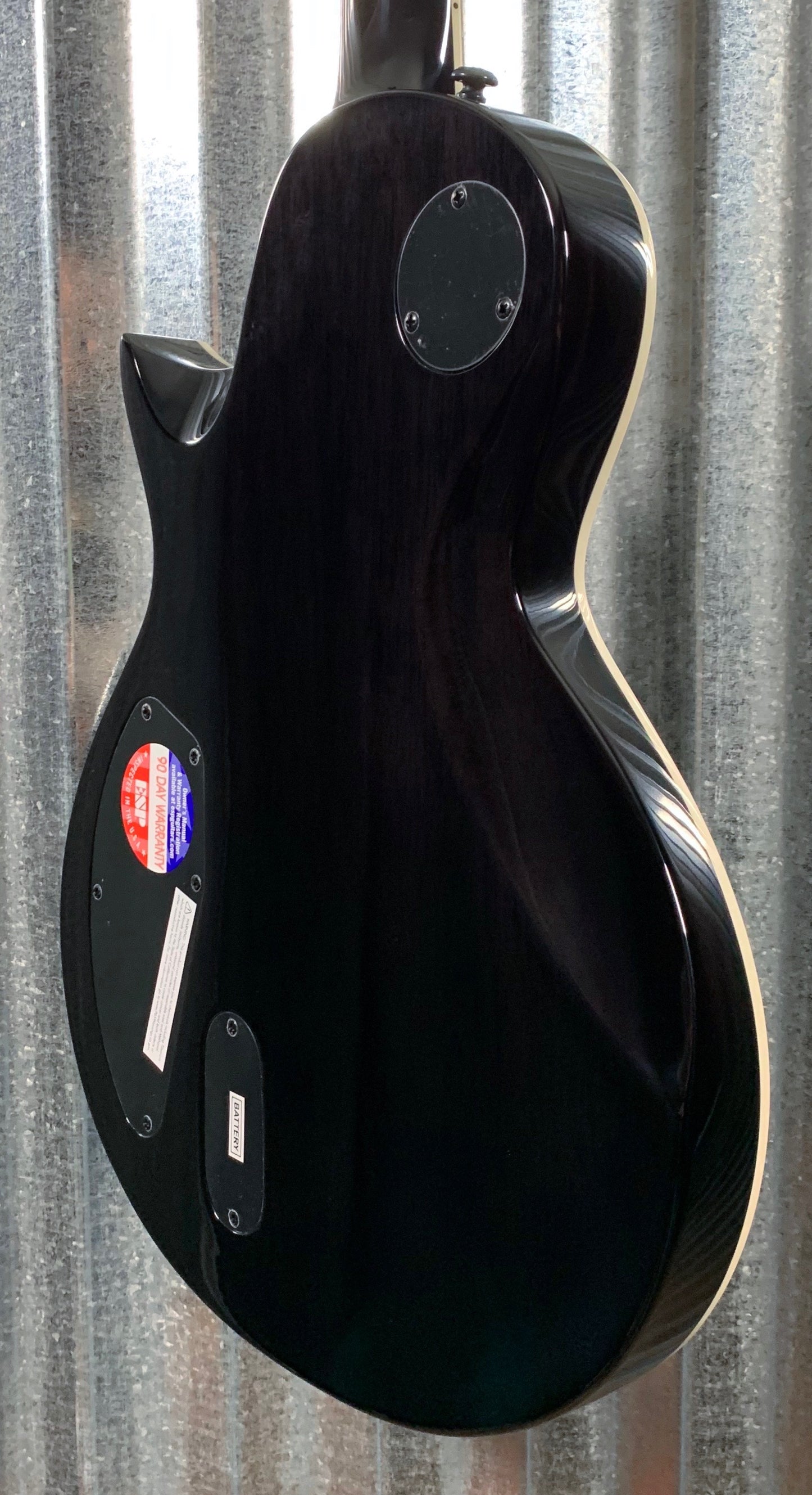 ESP LTD EC-1000 PIEZO Quilt See Through Black Duncan Guitar & Bag LEC1000PIEZOQMSTBLK #1264