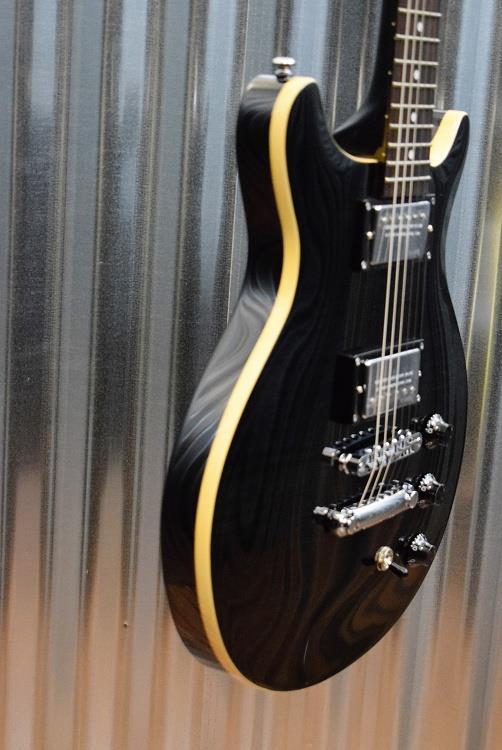 Hamer Guitars Sunburst Archtop Flame Trans Black Electric Guitar #136