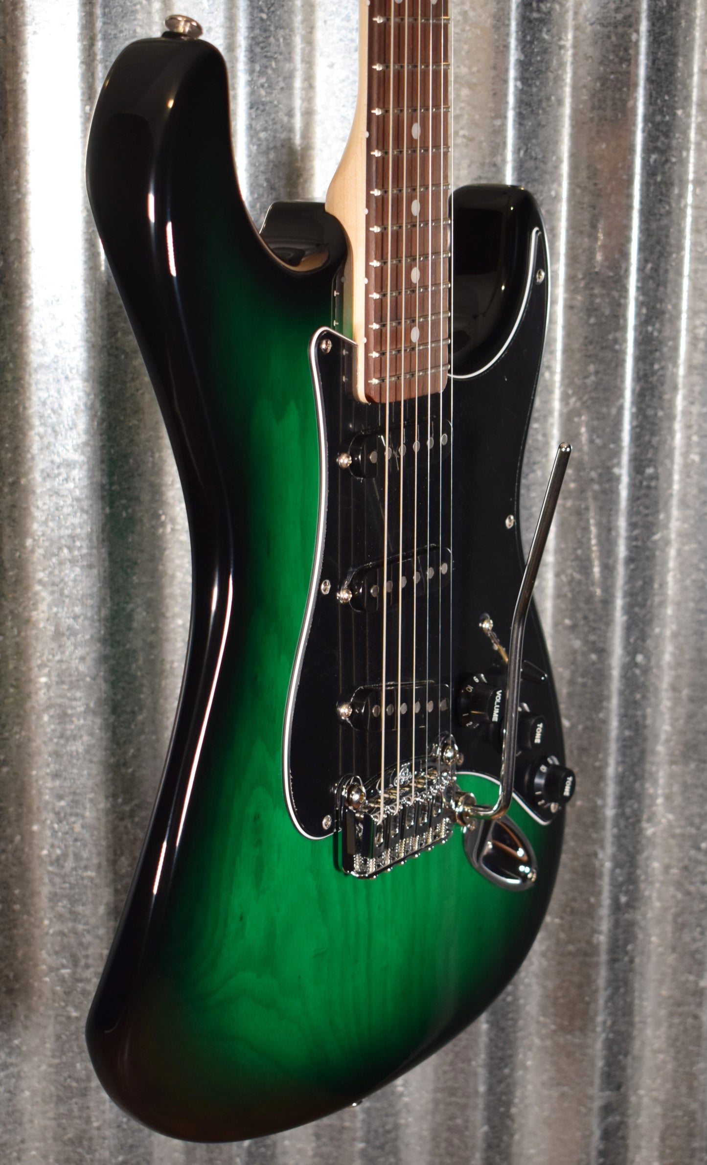 G&L USA Legacy Greenburst Rosewood Satin Neck Guitar & Case #5347