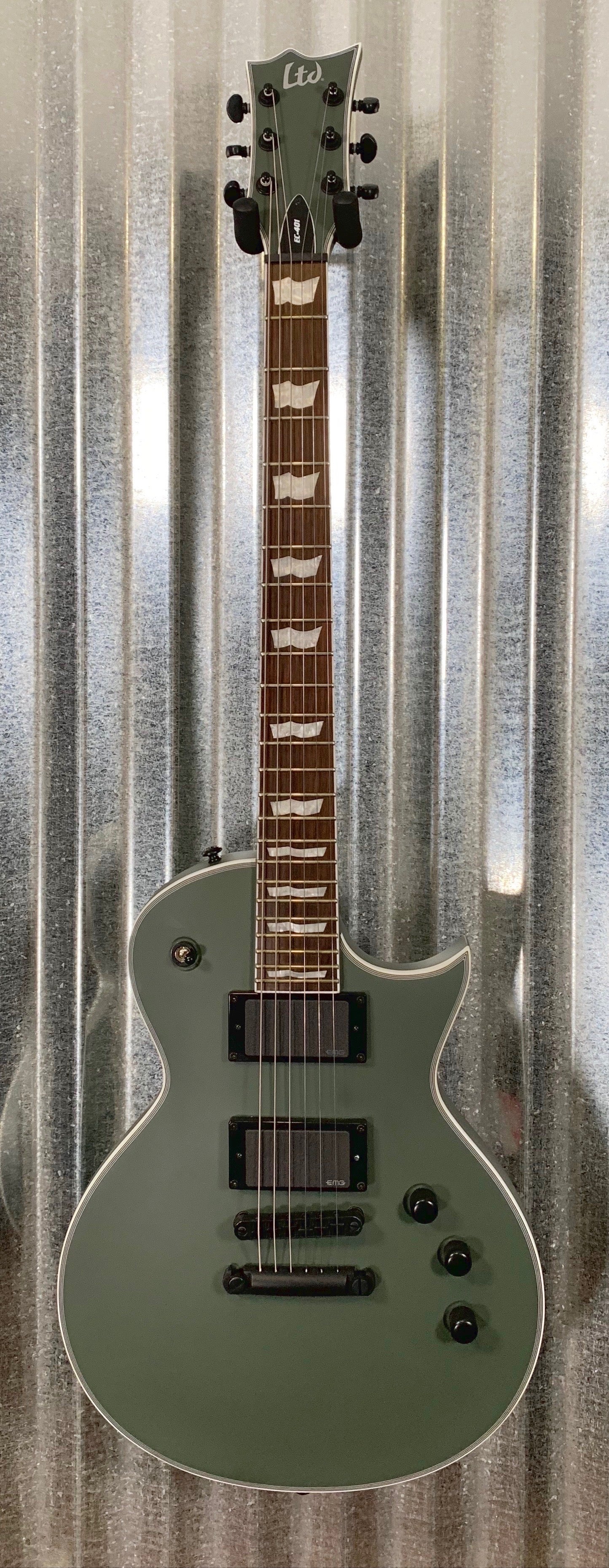 ESP LTD EC-401 Eclipse Military Green Satin Guitar LEC401MGS #1669 Used