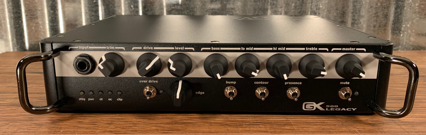 Gallien-Krueger GK Legacy 500 Watt Ultralight Bass Amplifier Head with Overdrive