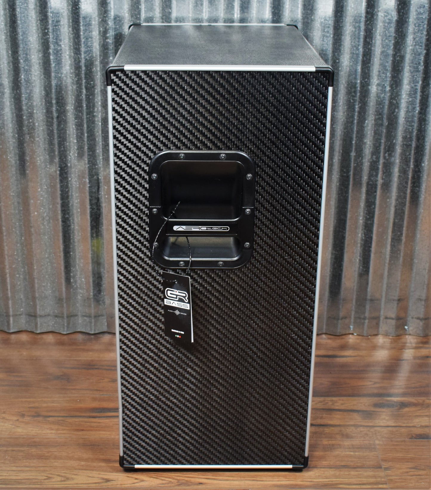 GR Bass AT212 2x12" AeroTech Carbon Fiber Featherweight Bass Amplifier Speaker Cabinet Black 4 Ohm