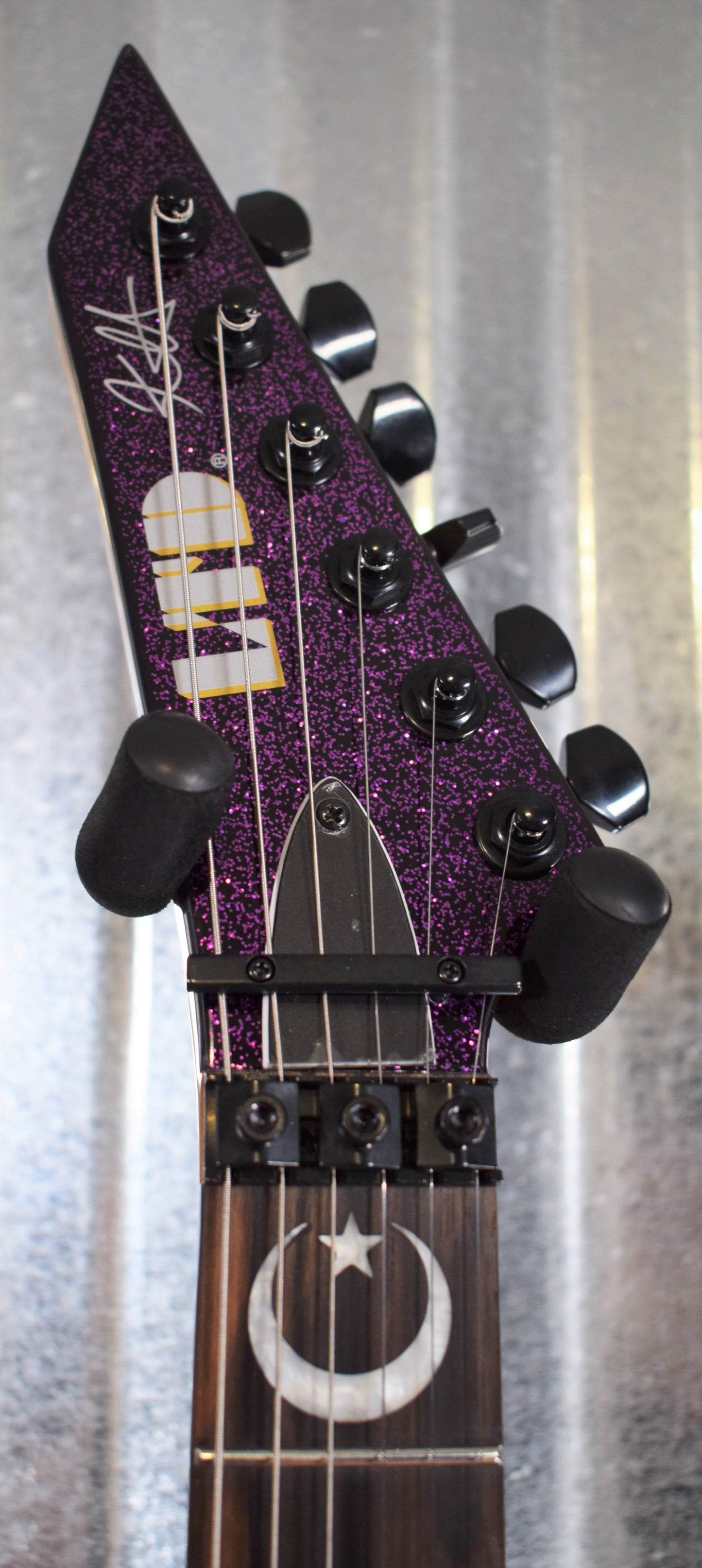 ESP LTD Kirk Hammett Sparkle Ouija Purple EMG Limited Edition Guitar & Case #149