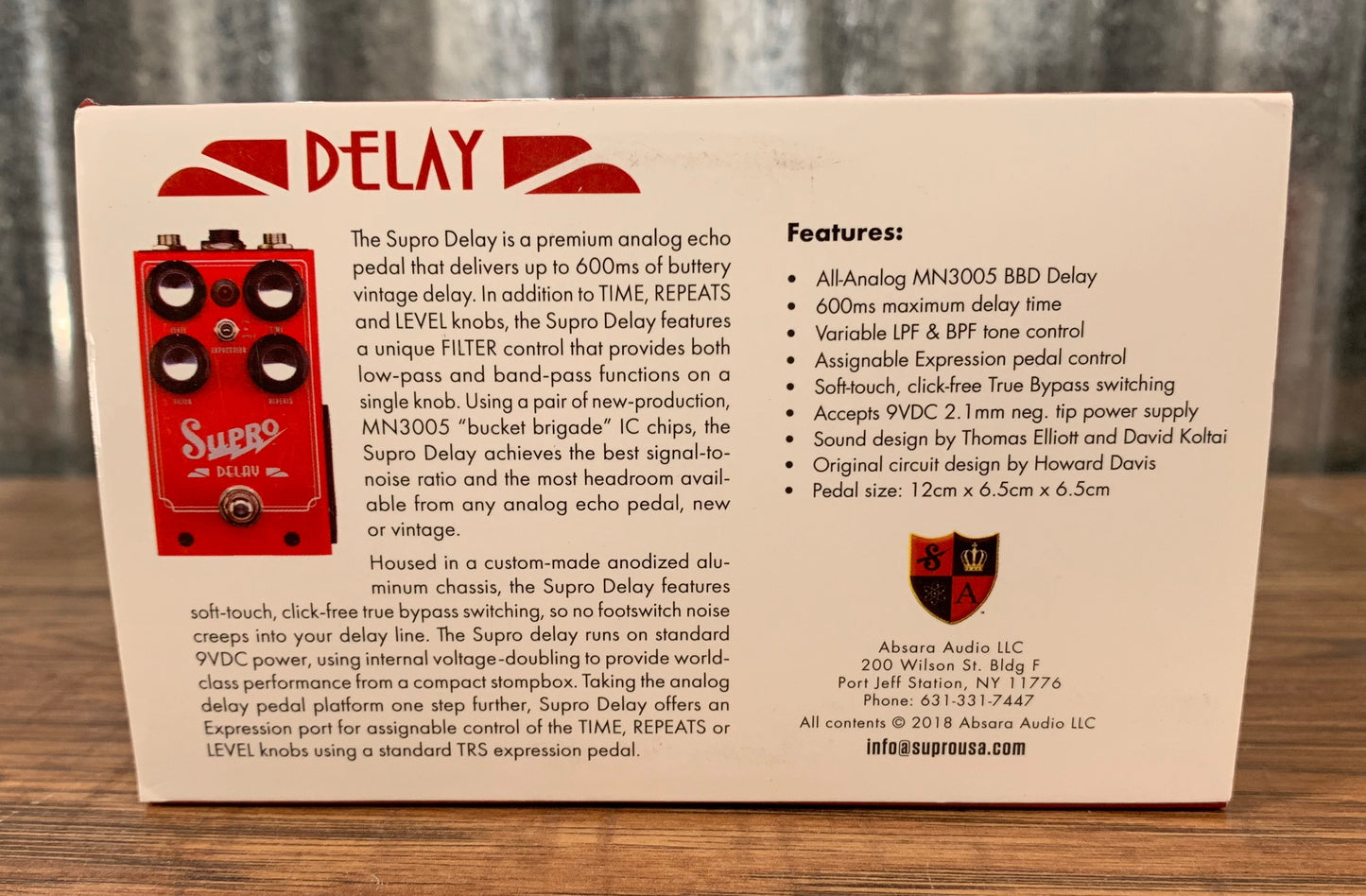 Supro 1313 Analog Delay Guitar Effect Pedal