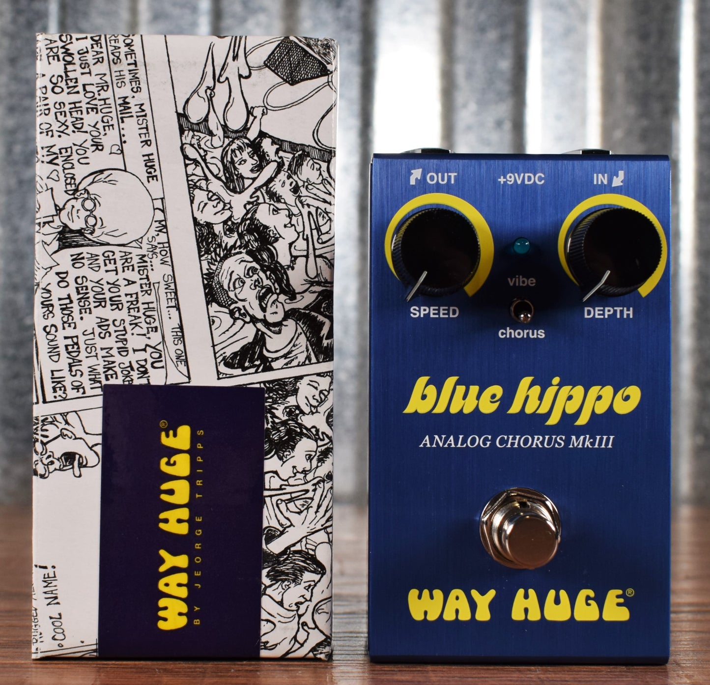 Dunlop Way Huge Smalls WM61 Blue Hippo MKIII Analog Chorus Mini Guitar Effect Pedal Demo