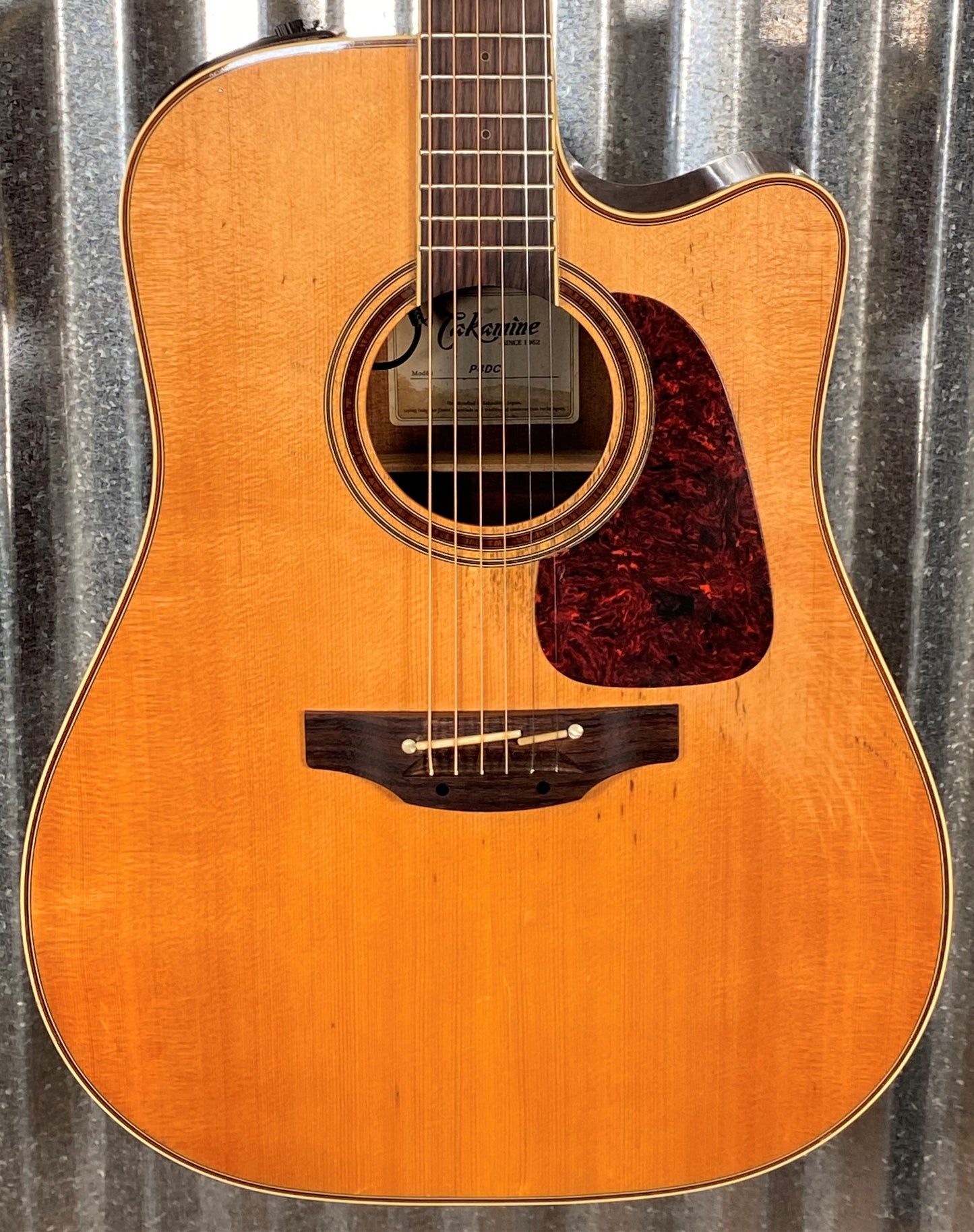 Takamine P4DC Natural Acoustic Electric Guitar & Case #0561 Used