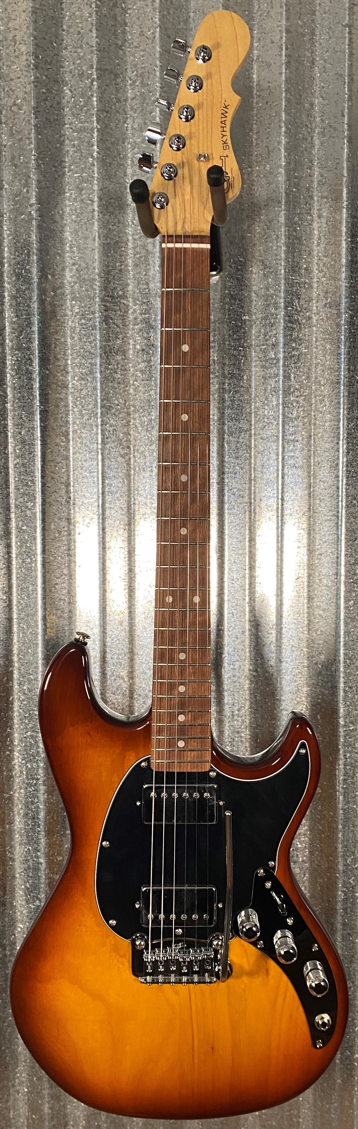 G&L USA Fullerton Deluxe Skyhawk HH Old School Tobacco Sunburst Guitar & Bag #9106