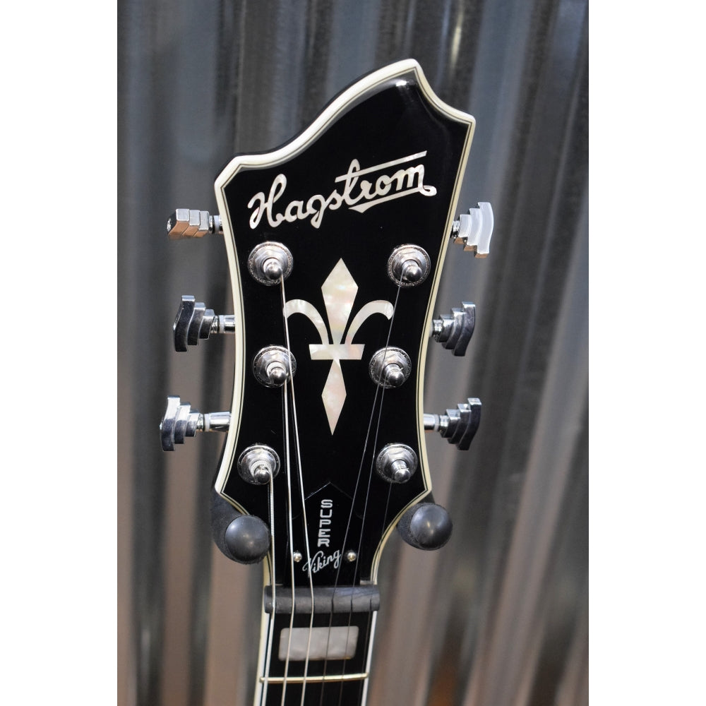Hagstrom Super VIking SUVIK-TSB Tobacco Sunburst Flame Top Semi-Hollow Guitar #0410