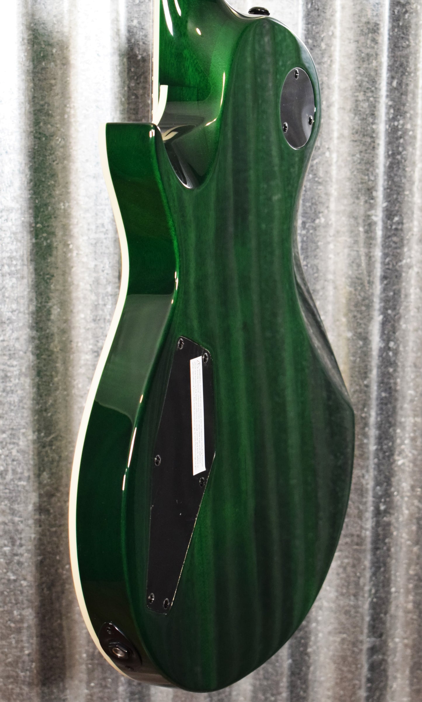 ESP LTD EC-1000 Flame See Thru Green Seymour Duncan Guitar LEC1000FMSTG #1131