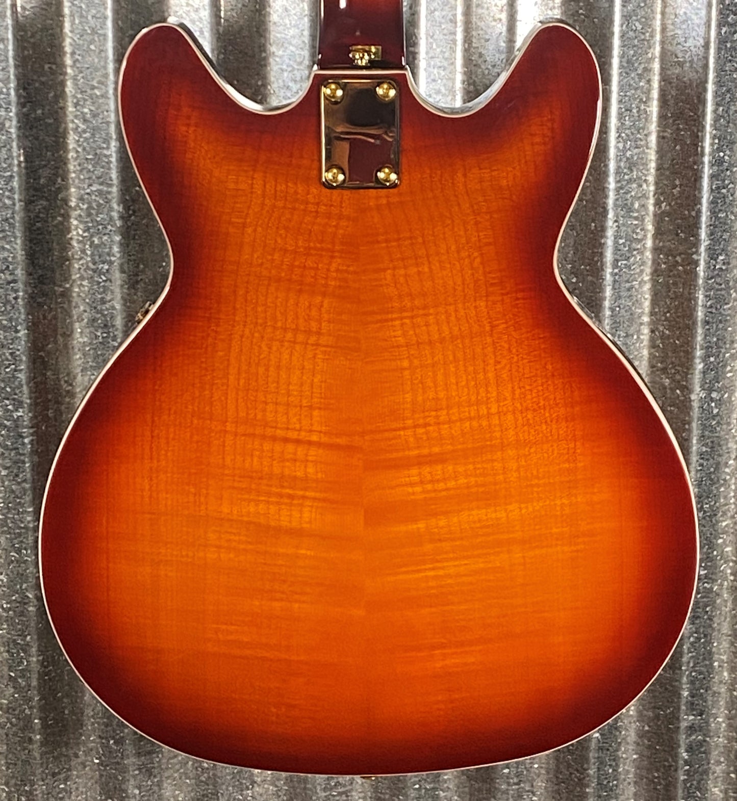 Hagstrom VIK67-G-VSB '67 Viking II Semi Hollow Vintage Sunburst Guitar #0141