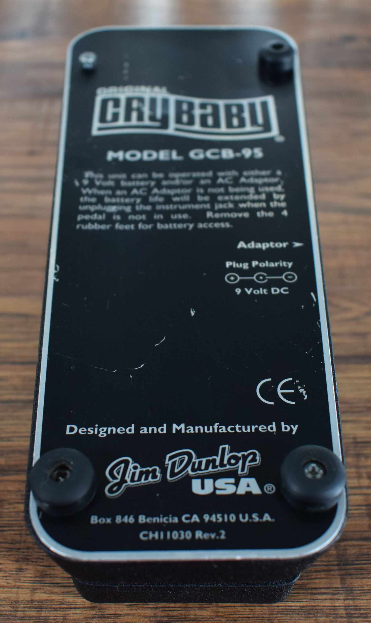 Dunlop GCB-95 Crybaby Wah Guitar Effect Pedal Used