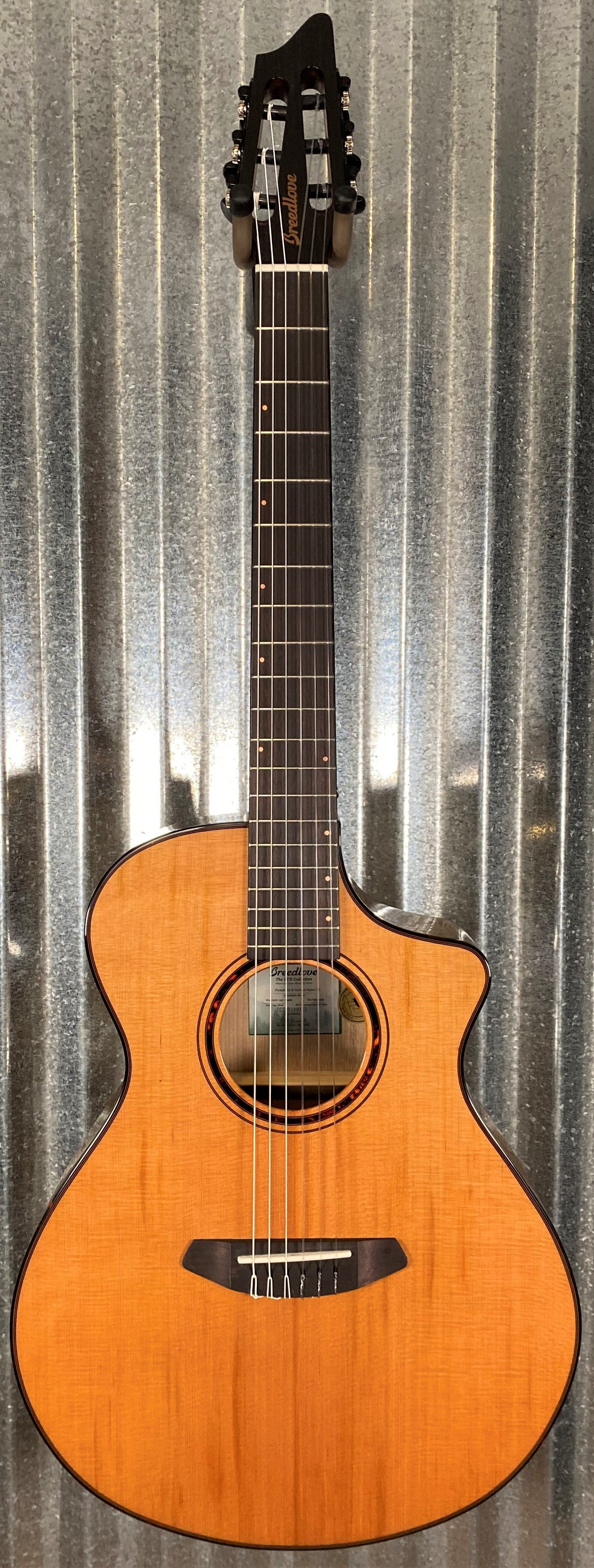 Breedlove Pursuit Exotic S Concert Nylon CE Cedar Acoustic Electric Guitar PSCN01NCERCMY #0753