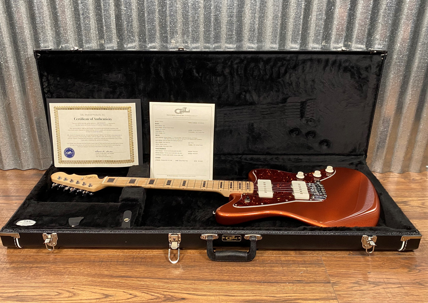 G&L USA Doheny Spanish Copper Metallic Guitar & Case #6229