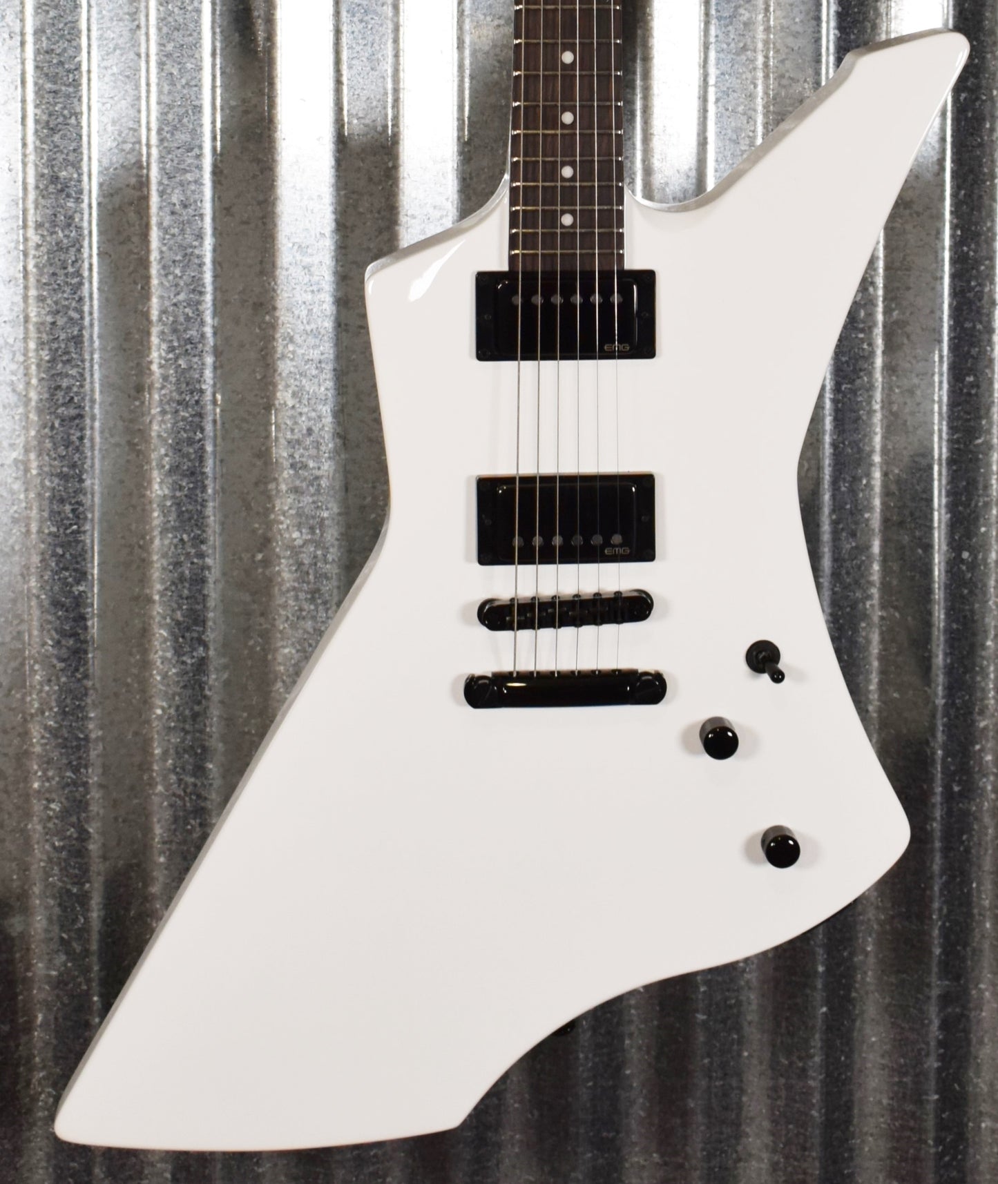 ESP LTD James Hetfield Snakebyte Snow White Guitar & Case LSNAKEBYTESW #0595 Used