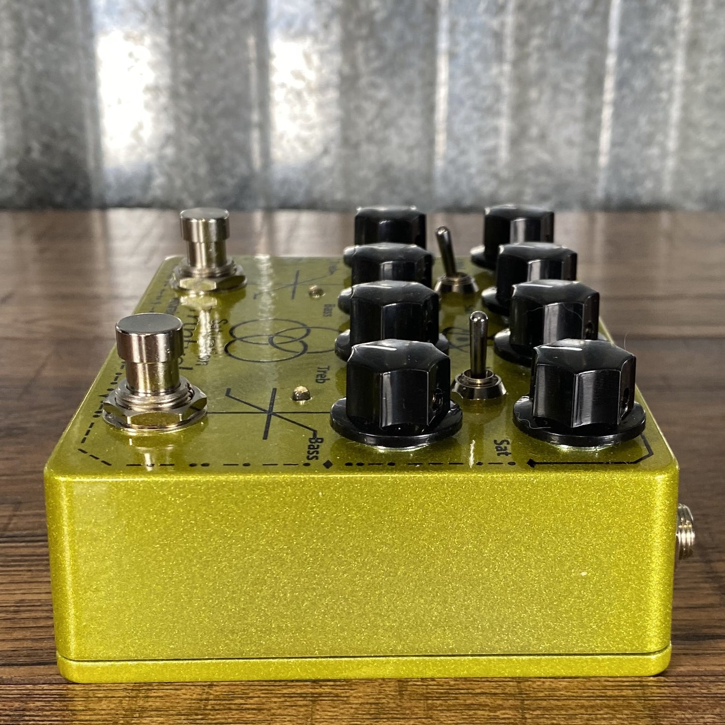 Atomic Tone Saturation Triptych Twin Pedal Standard Overdrive Fuzz Distortion Guitar Effect Pedal Used
