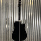 Takamine EF341SC Black Cutaway Acoustic Electric Guitar Left Hand Japan #0068