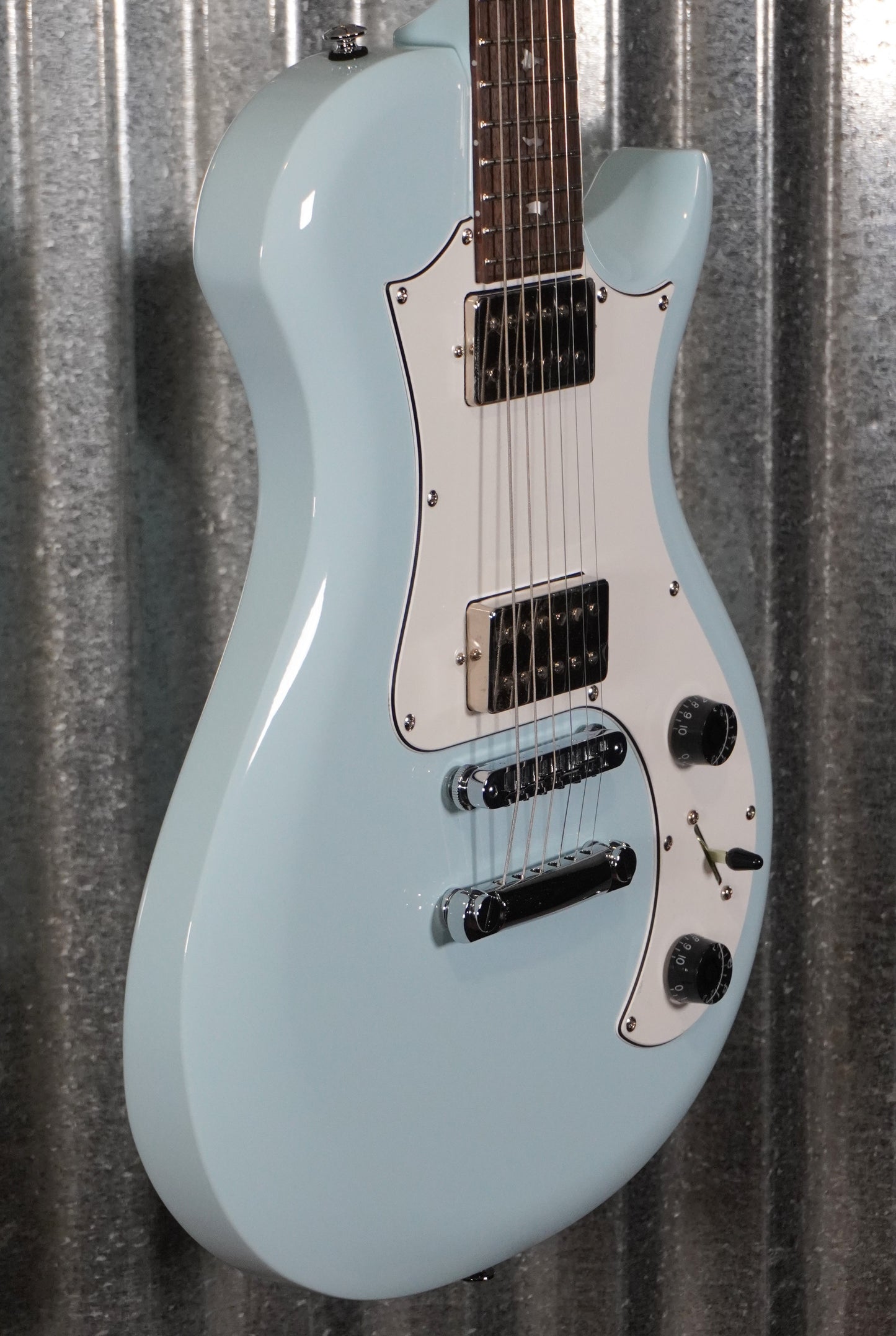 PRS Paul Reed Smith SE Starla Powder Blue Guitar & Bag Blem #2843