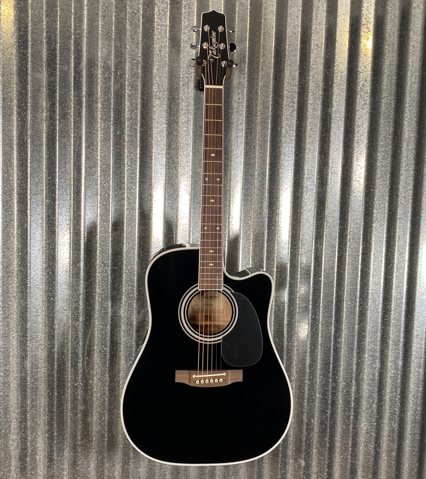Takamine EF341SC Cutaway Acoustic Electric Guitar Black & Case Japan #0710