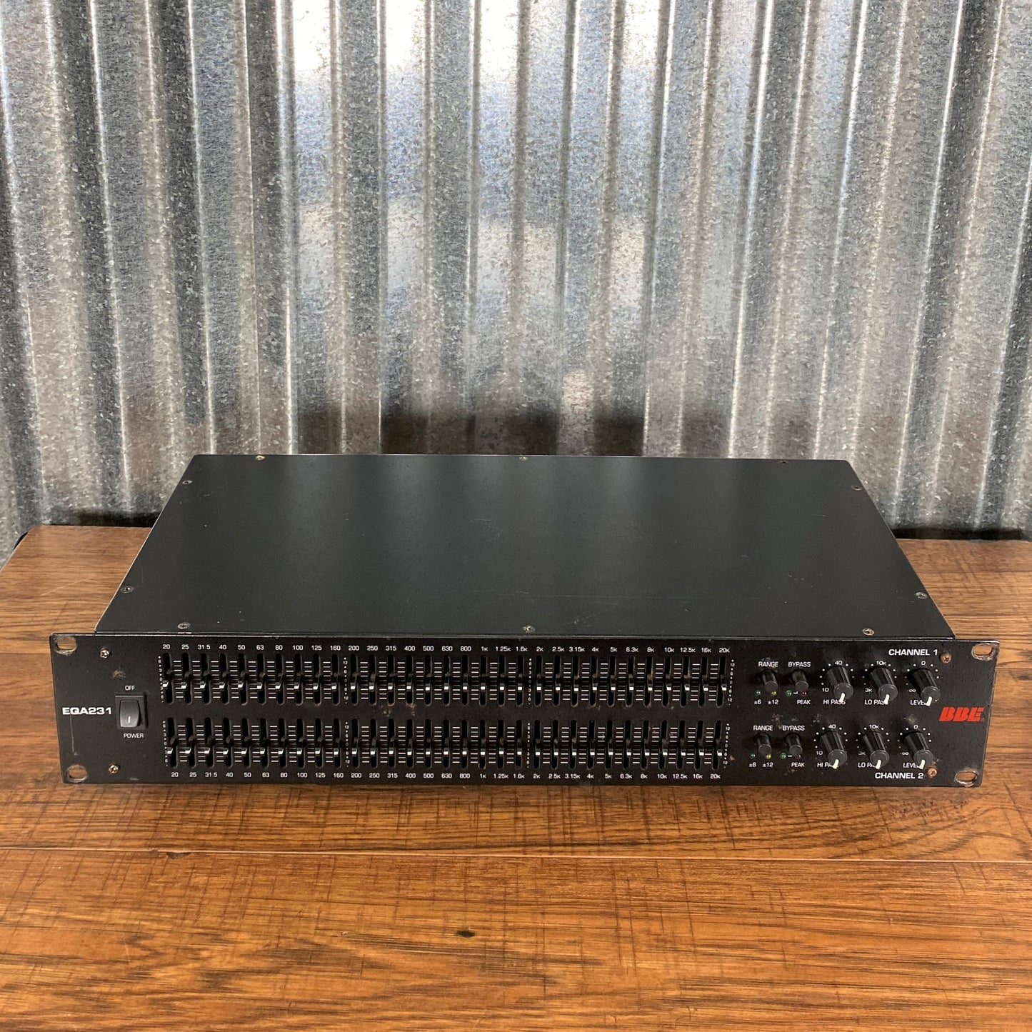 BBE Sound EQA-231 Dual 31 Band EQ Hi Low Pass Equalizer Used