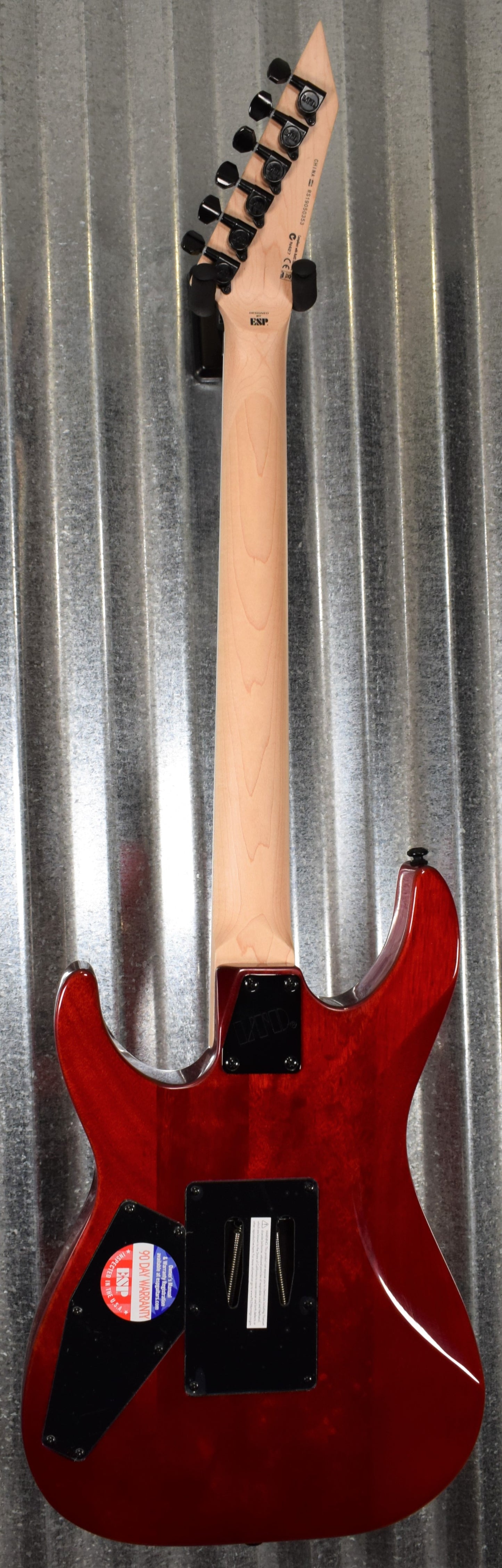 ESP LTD M-200FM See Thru Red Flame Top Guitar LM200FMSTR #0353