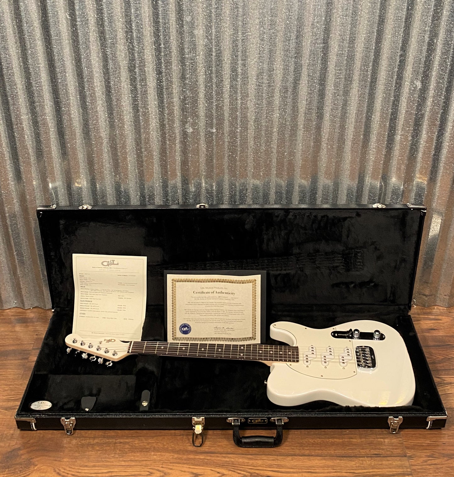 G&L USA ASAT Z3 Pearl White Guitar & Case #5206