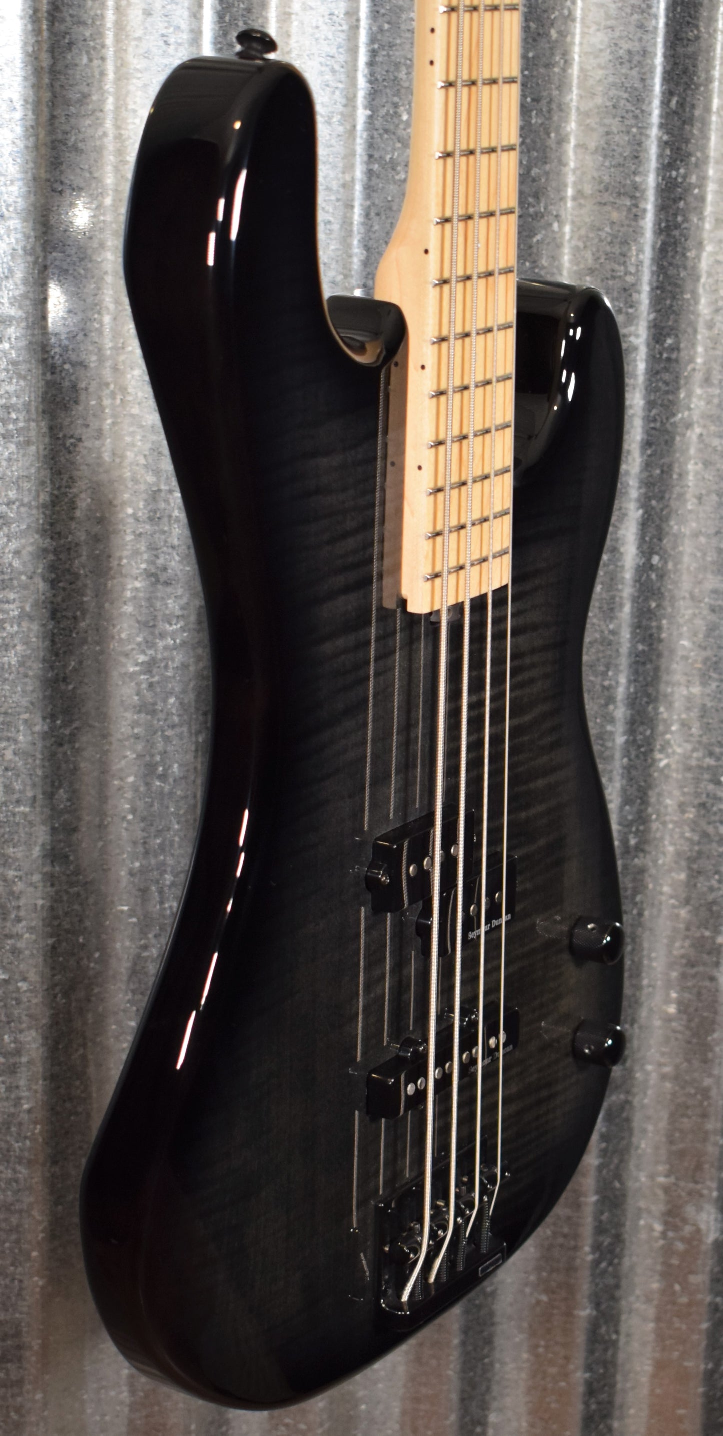 ESP LTD MM-4FM Marco Mendoza 4 String Bass See Thru Black Sunburst LMM4FMSTBLKSB #2107