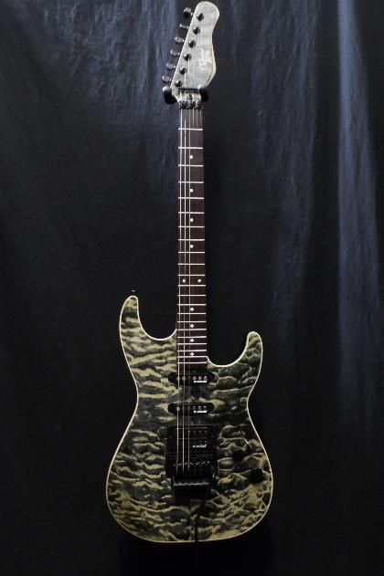 Michael Kelly 1964 Guitar Quilt Top Hint Black Floyd Rose Tremolo Blemish #2333