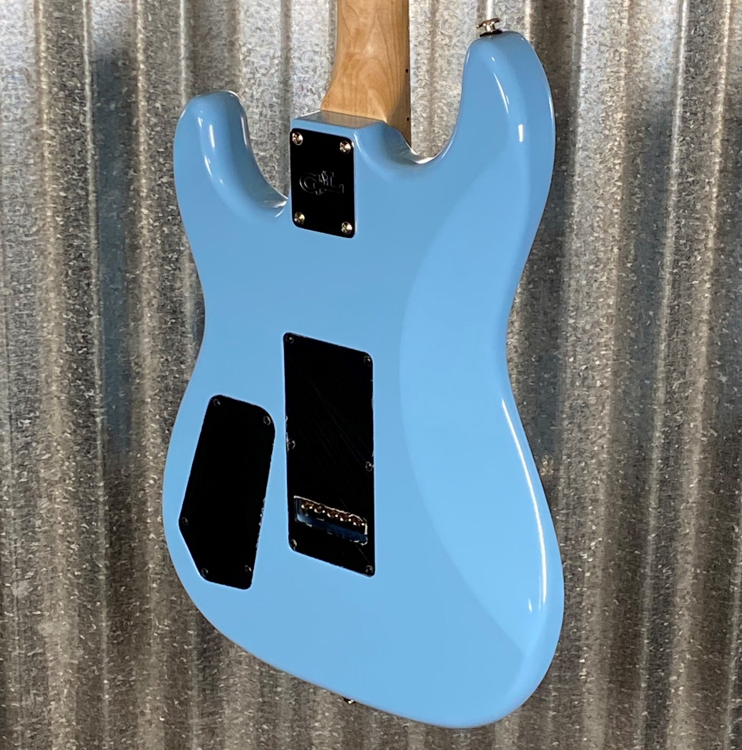 G&L USA 2021 Custom Legacy HH RMC Himalayan Blue Guitar & Bag #6284 Used
